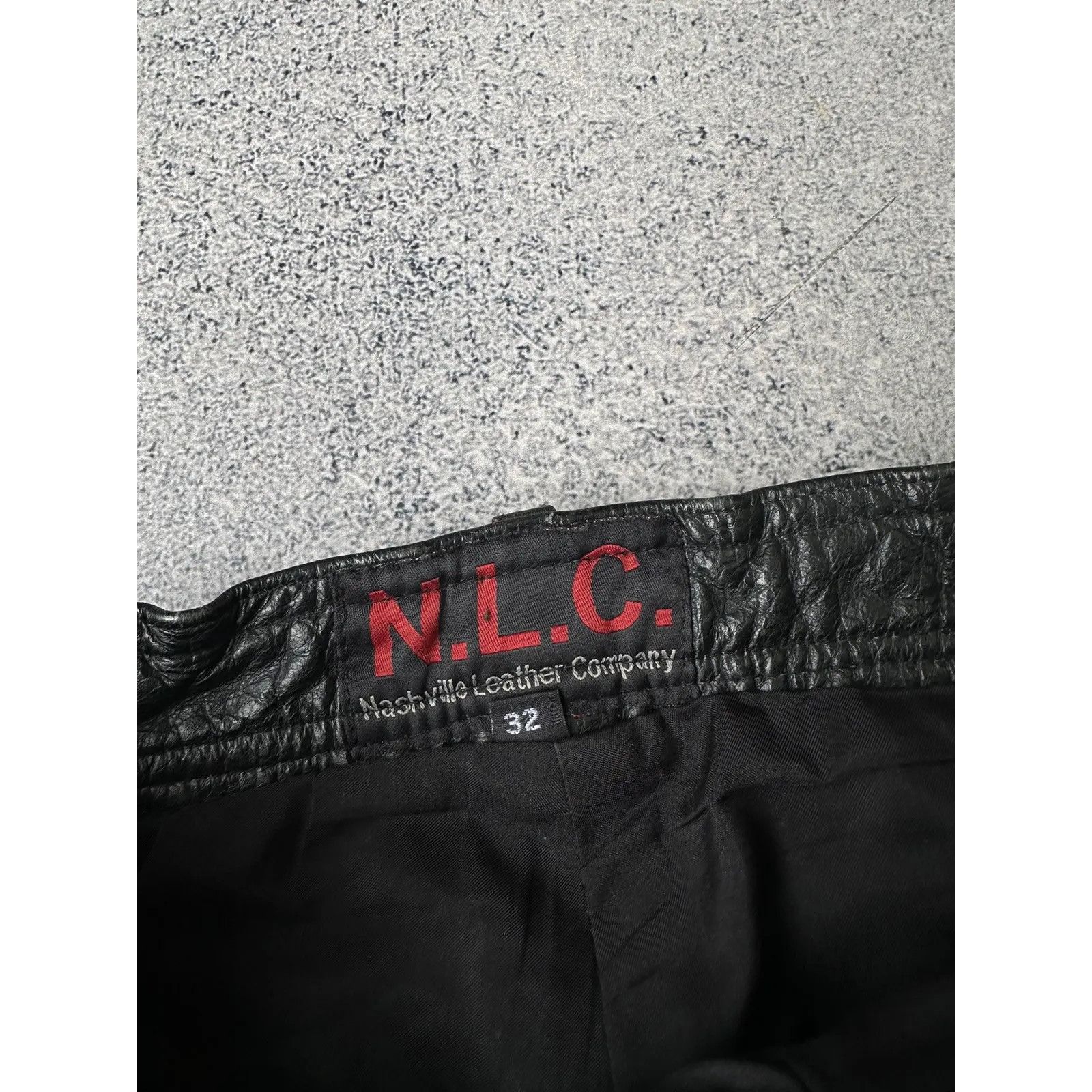 Vintage VTG Genuine Leather Nashville Leather Company Rock Pants Size US 32 / EU 48 - 6 Thumbnail