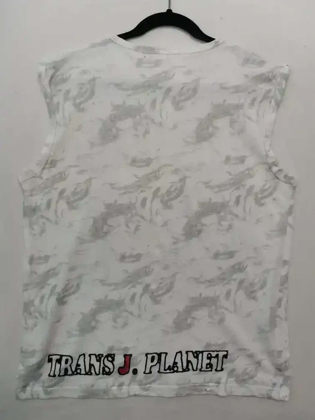Vintage Vintage Full Print Writing Sleeveless Size US L / EU 52-54 / 3 - 4 Thumbnail
