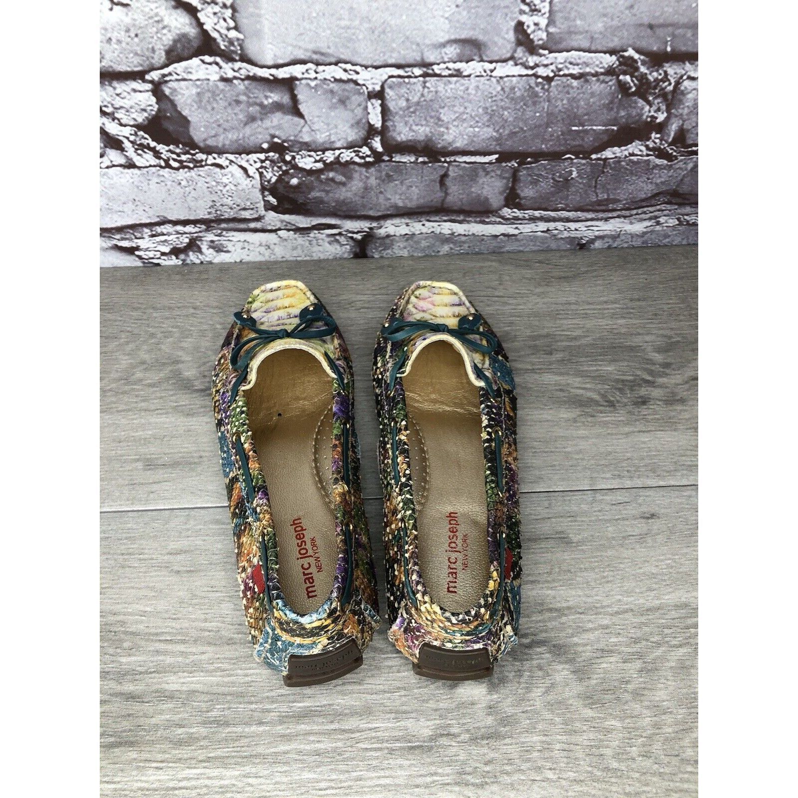 Joseph Marc Joseph New York Cypress Hill Yellow Snakeskin Moc Shoes Size US 6 / IT 36 - 5 Thumbnail