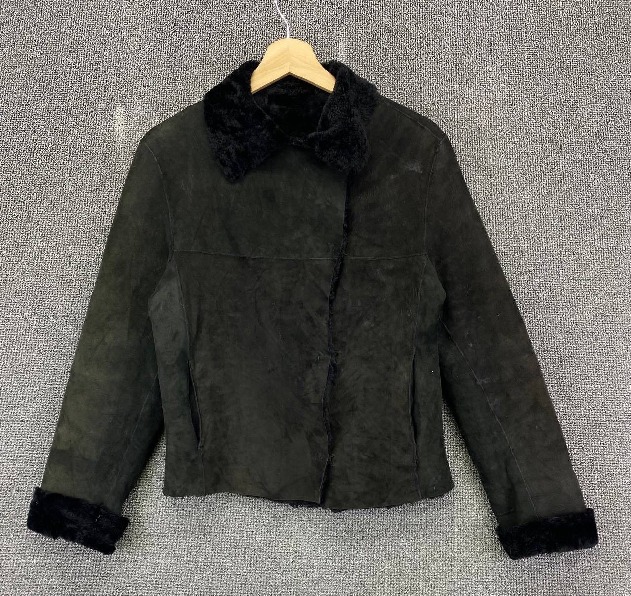 Leather Vintage Joseph Faux Fur Lamb Skin Leather Jacket Size M / US 6-8 / IT 42-44 - 1 Thumbnail