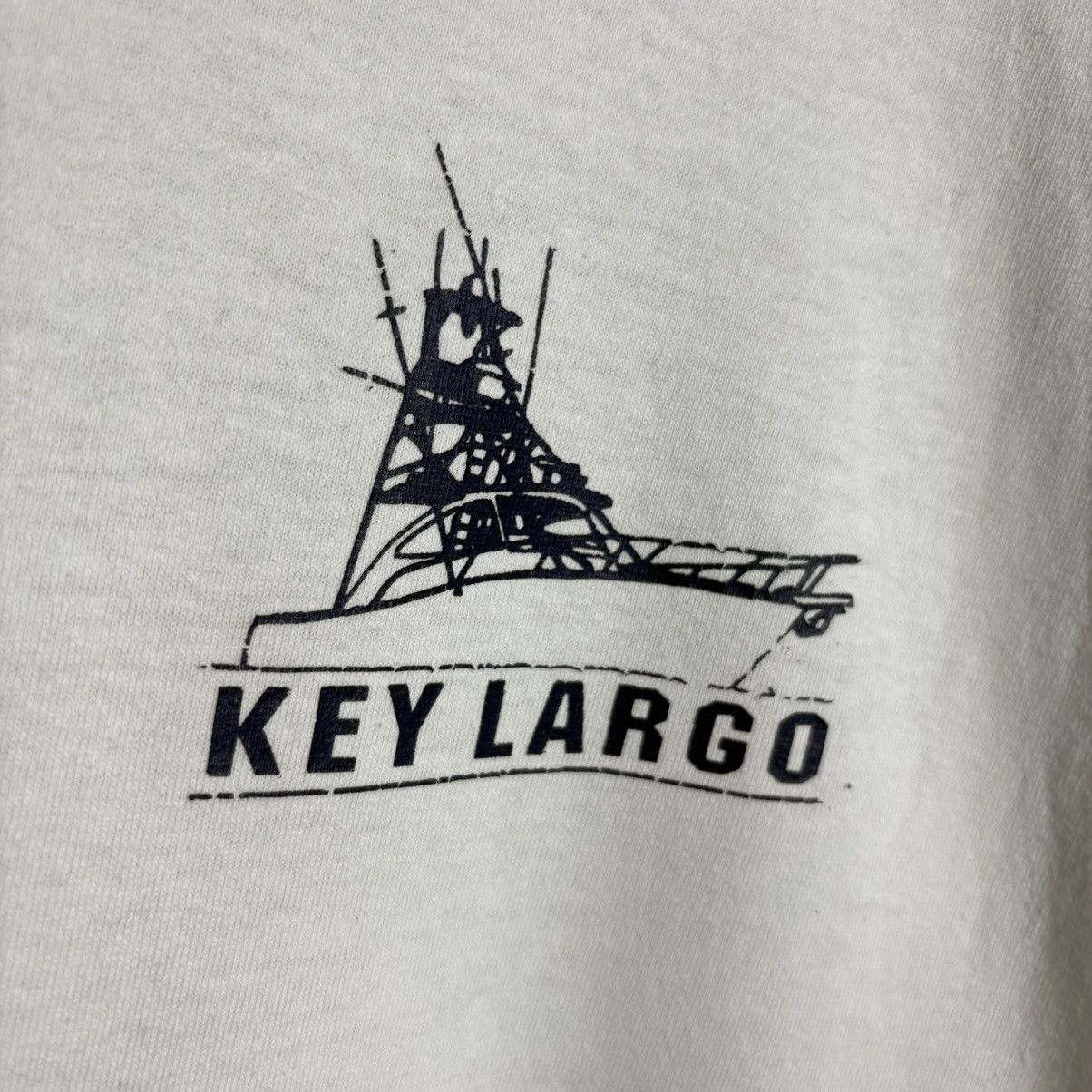 Vintage Vintage Key Largo Florida Fishing Fish Graphic T-Shirt Size US L / EU 52-54 / 3 - 5 Thumbnail