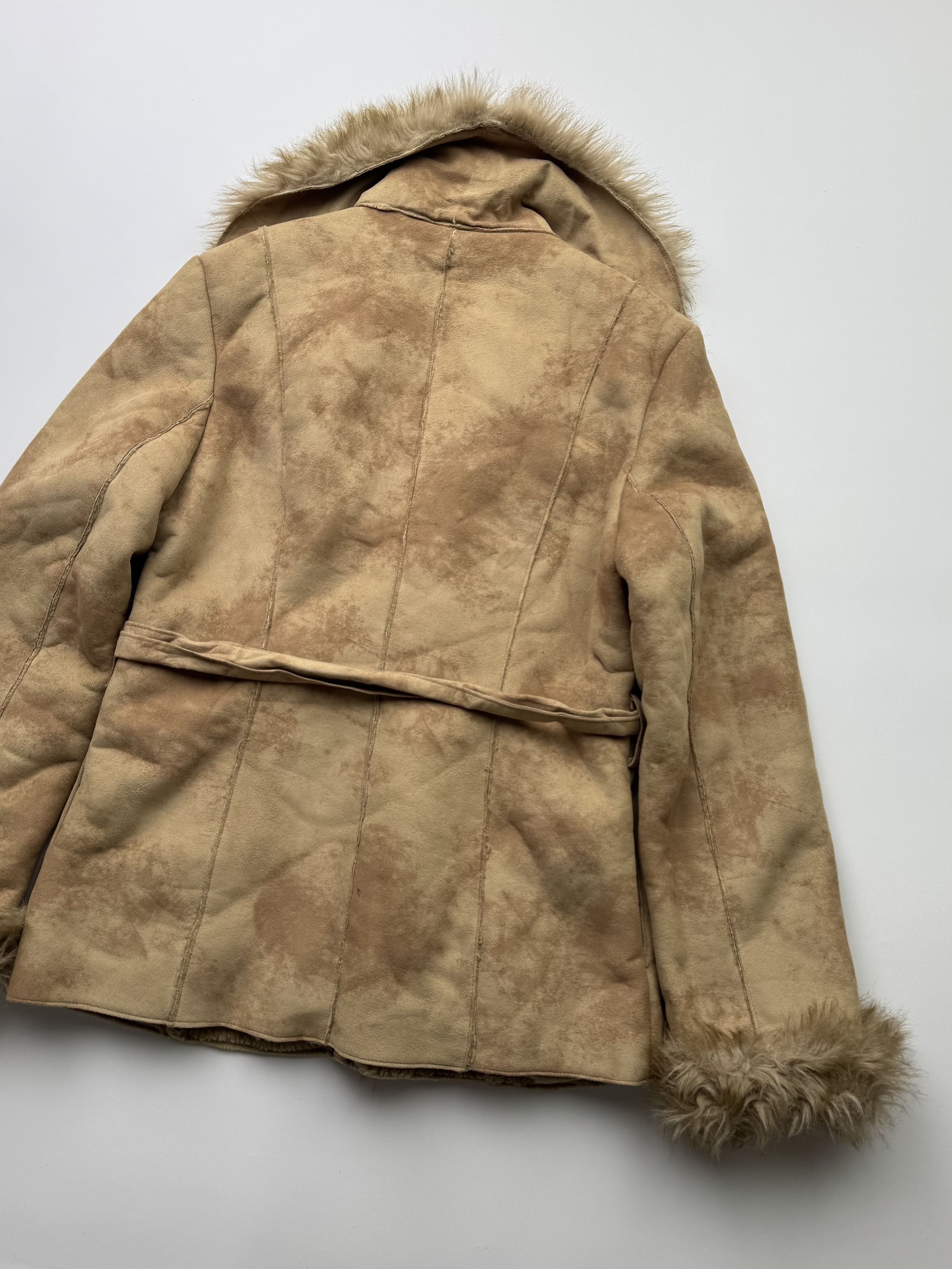 Vintage Vintage Faded Faux Sheepskin Coat B443(V502)E2 Size M / US 6-8 / IT 42-44 - 9 Thumbnail