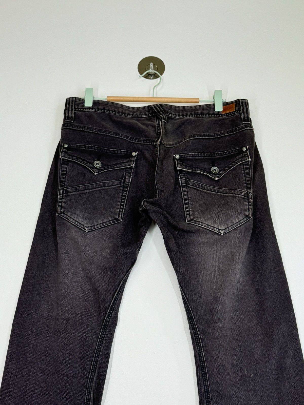 Hysteric Glamour Y2K FLARE NICOLE CLUB FOR MEN ZIPPER ACID WASH STYLE DENIM Size US 31 - 10 Thumbnail