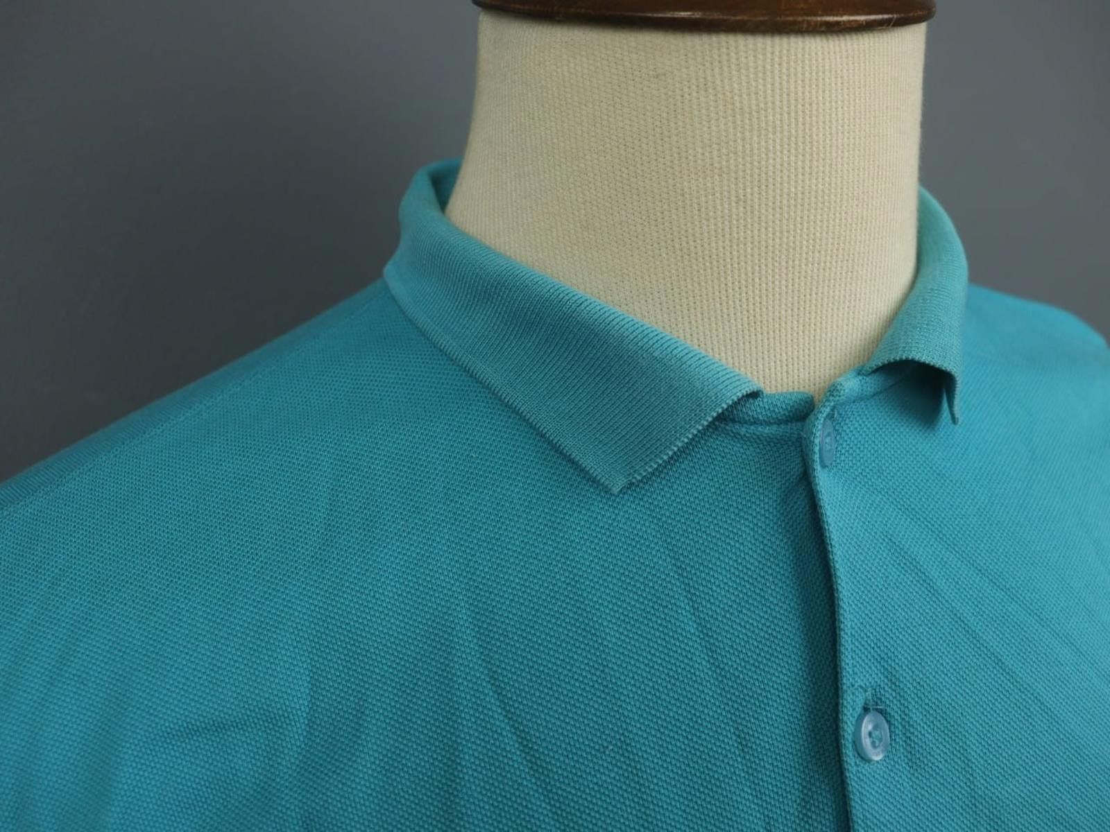 J.Lindeberg J.Lindeberg Blue 100% Cotton Collared Polo Shirt Size XL Size US XL / EU 56 / 4 - 3 Thumbnail
