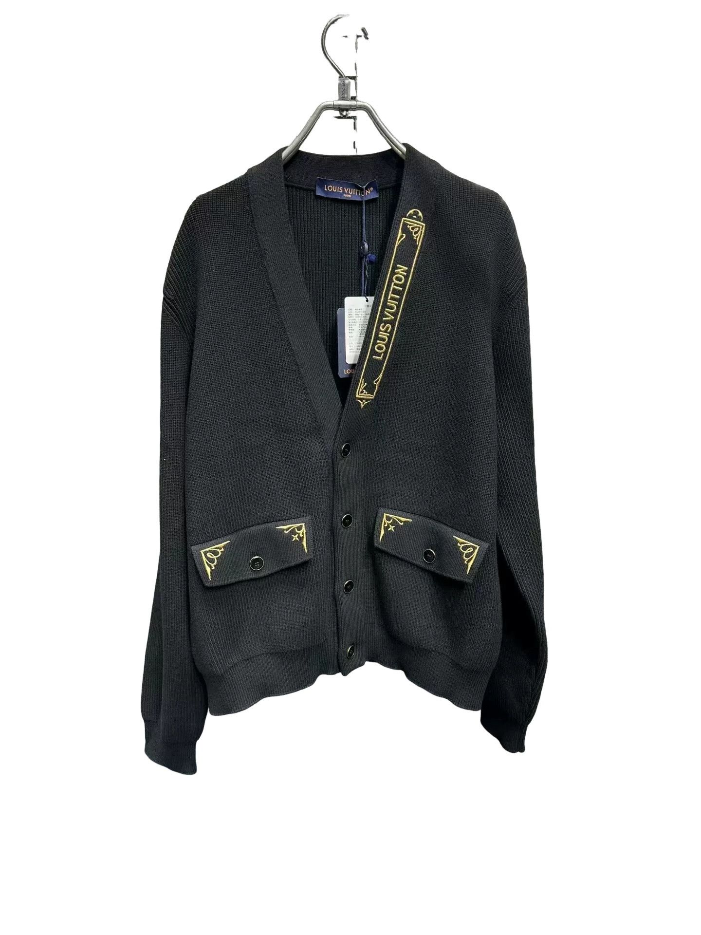Louis Vuitton Louis Vuitton Gold Embroidery Cardigan Size L Size US L / EU 52-54 / 3 - 1 Thumbnail
