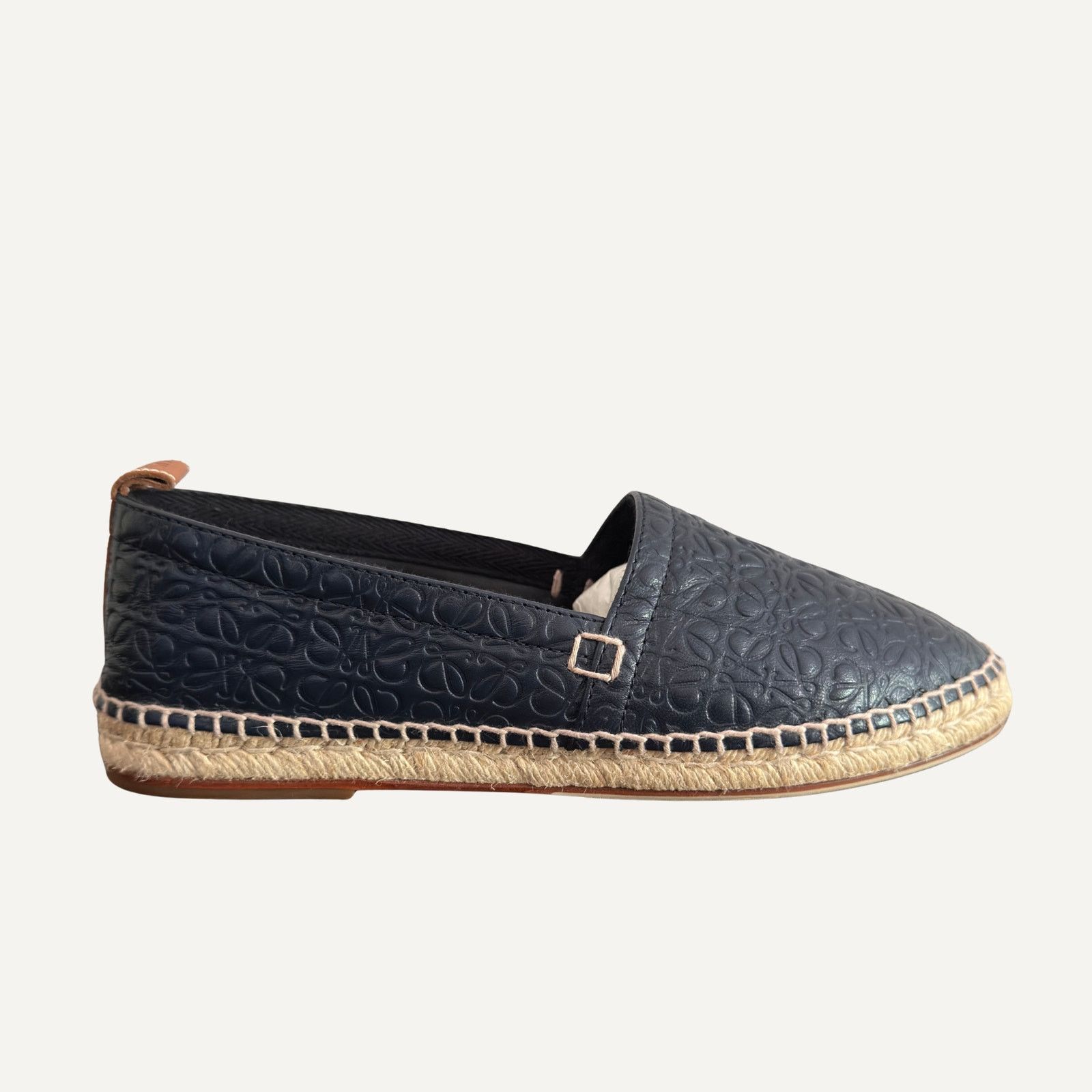 Loewe Loewe Anagram Monogram Leather Espadrilles Navy 43 Size US 10 / EU 43 - 2 Thumbnail