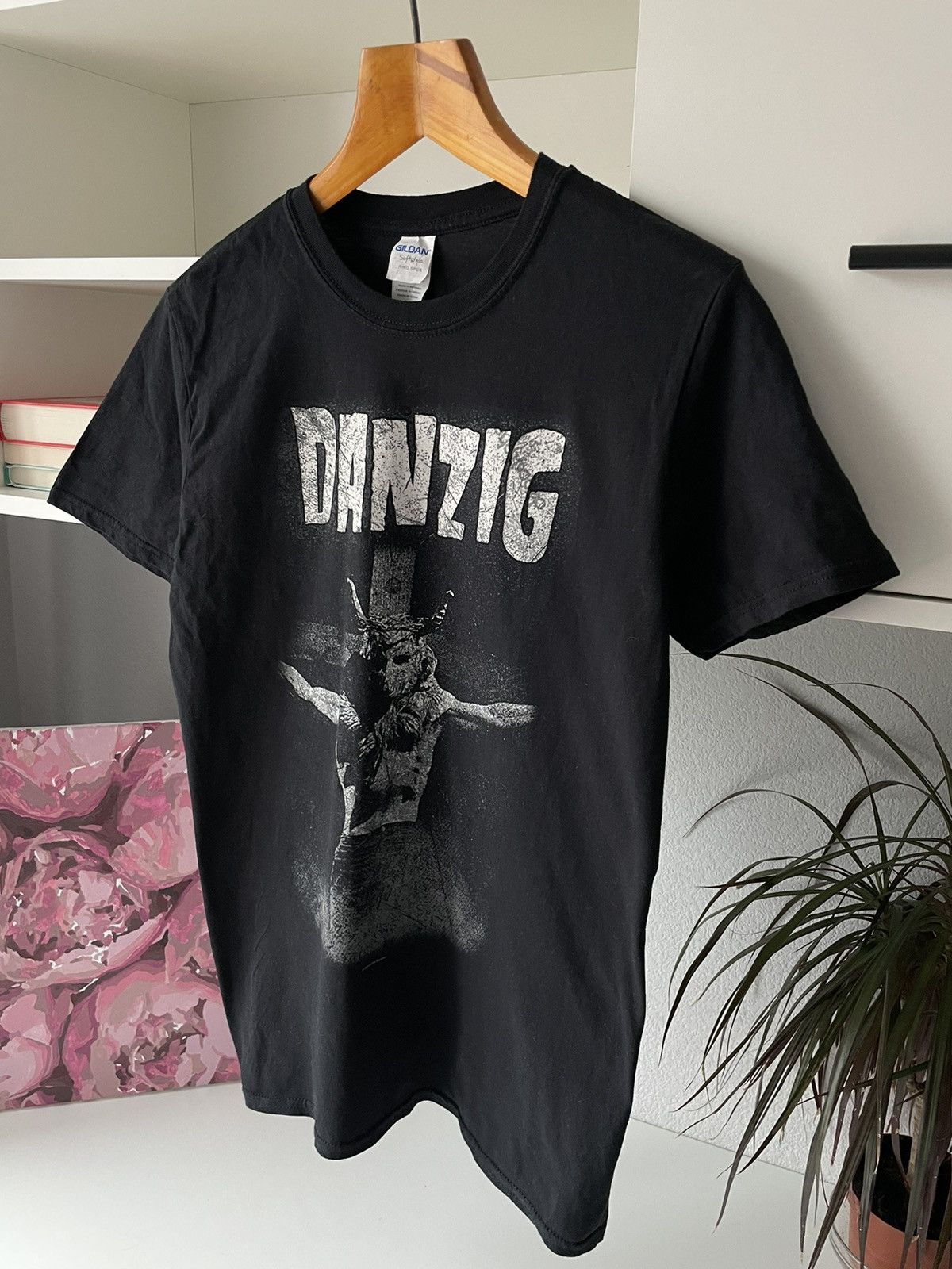 Band Tees × Vintage RARE🔥Danzig Vintage T-Shirt Evlllva Records Size US M / EU 48-50 / 2 - 4 Thumbnail