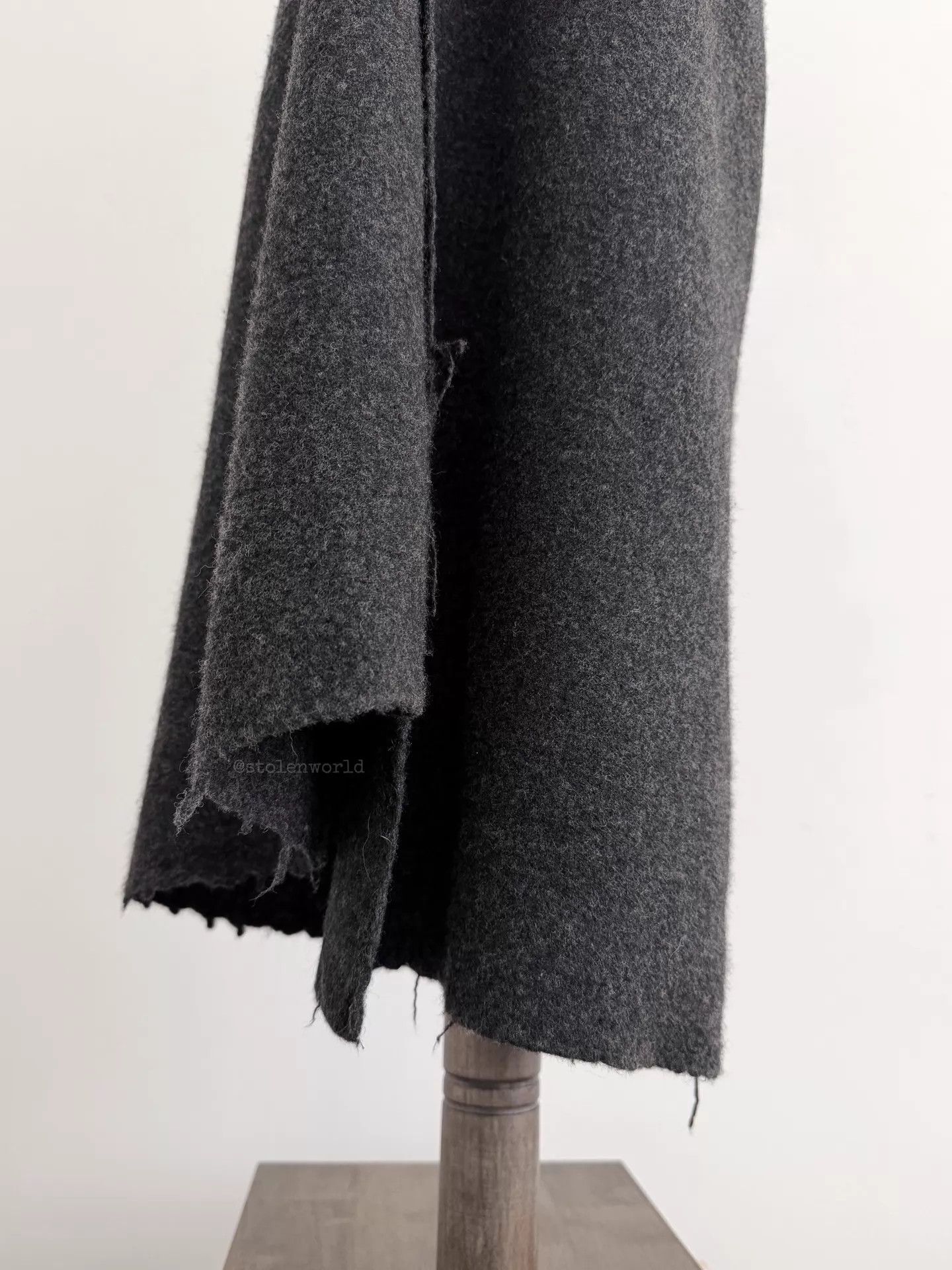 Comme des Garcons Comme des Garçons 1994 AW Fulled Wool Tie Waist Midi Skirt M Size 27" / US 4 / IT 40 - 8 Thumbnail