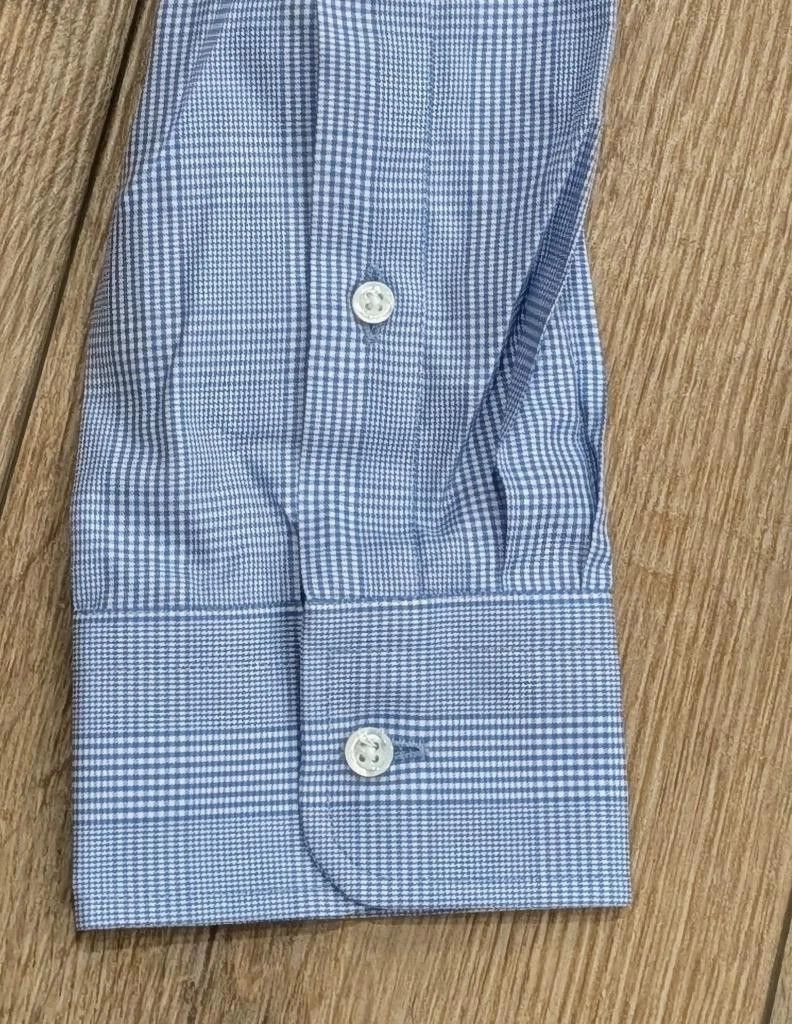 Ralph Lauren Purple Label Ralph Lauren Purple Label Glen Check Cotton Dress Shirt 17.5 Size US XL / EU 56 / 4 - 4 Thumbnail
