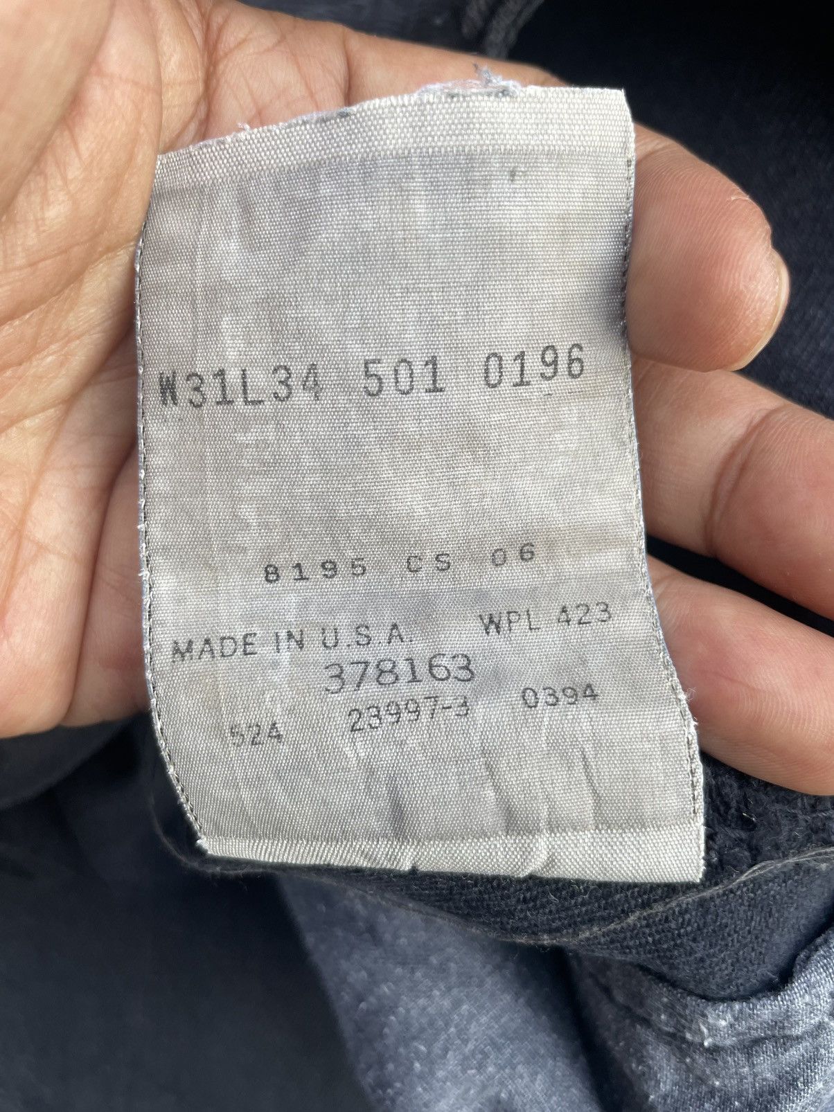 Levi's Vintage 90’s Levis 501 e Black Denim Size US 30 / EU 46 - 14 Thumbnail