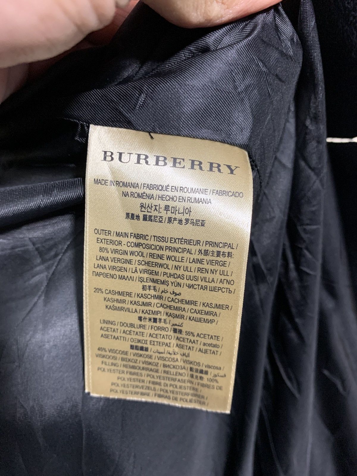 Burberry × Burberry Prorsum 🔥BURBERRY WOOL/CASHMERE COATS JACKET Size US S / EU 44-46 / 1 - 10 Thumbnail