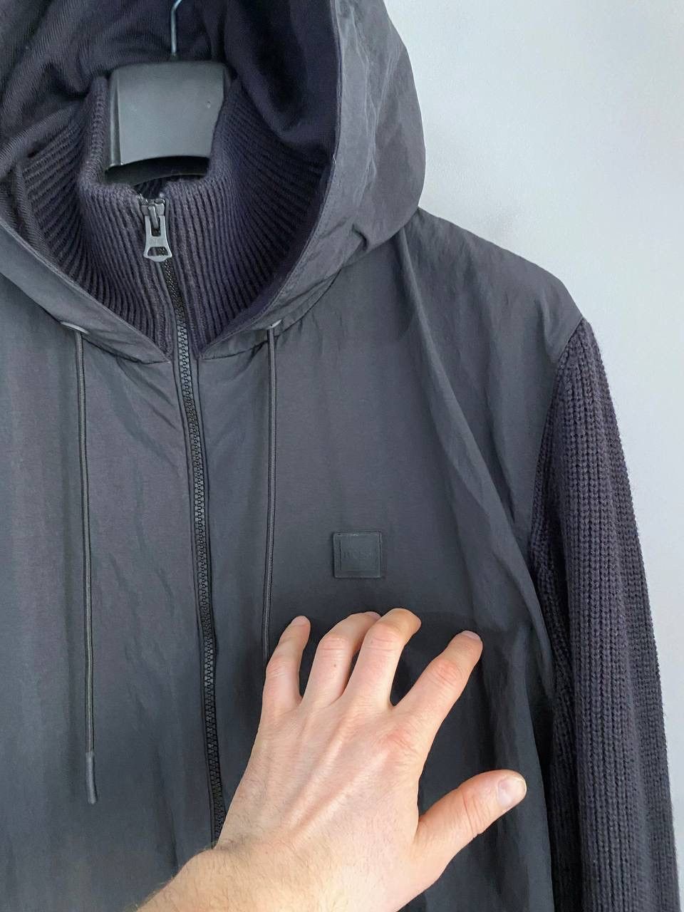 Hugo Boss Hugo Boss Kennsington Men's Blend Knitted Hooded Jacket, XL Size US XL / EU 56 / 4 - 6 Thumbnail