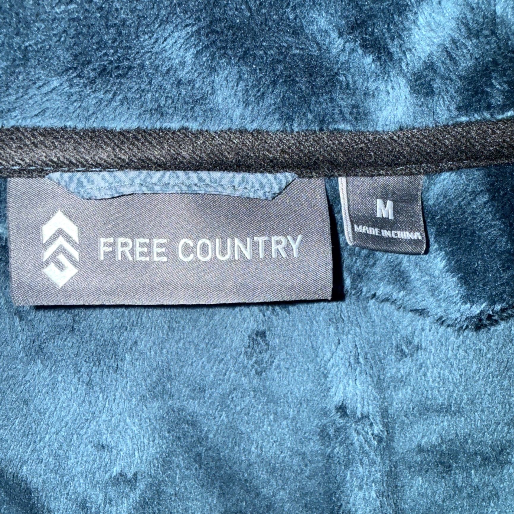 Free Country Free Country Jacket Teal Blue Full Zip Faux Fur Lined Women’s M Jacket, Short, Regular Fit, Zipper Pockets, Soft Shell, Herringbone, Outdoor, Classic Size M / US 6-8 / IT 42-44 - 4 Thumbnail