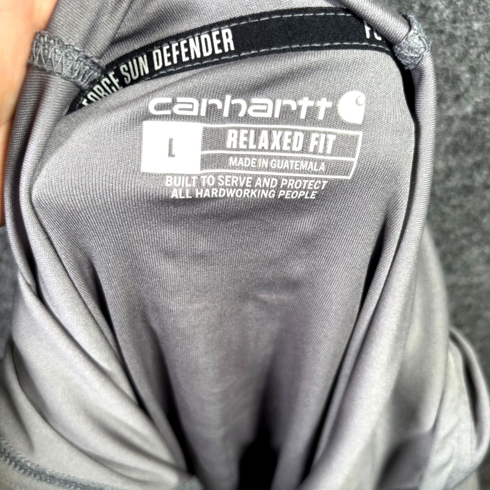Carhartt Carhartt Hoodie Mens L Gray Polyester Relaxed-Fit Performance Athletic Running Hoodie Size US L / EU 52-54 / 3 - 7 Thumbnail