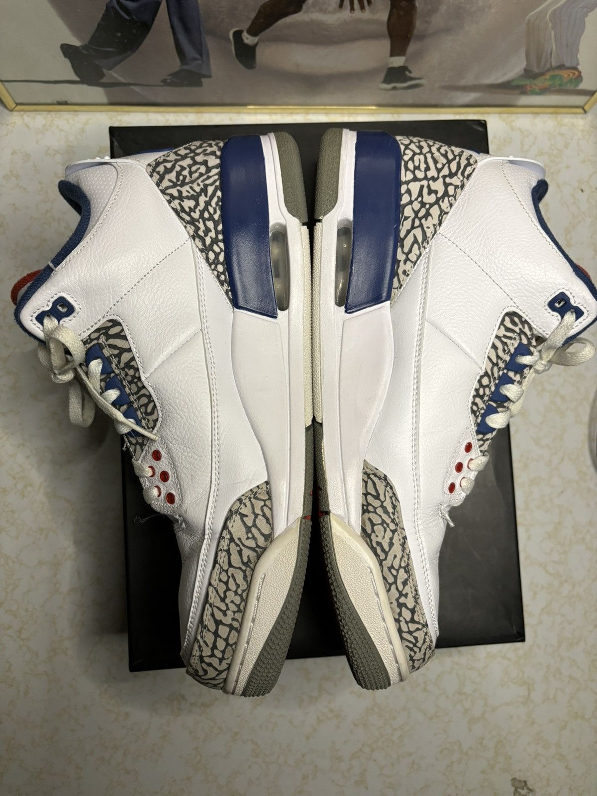 Jordan Brand Jordan Retro 3 ‘true blue’ Size US 11.5 / EU 44-45 - 3 Thumbnail
