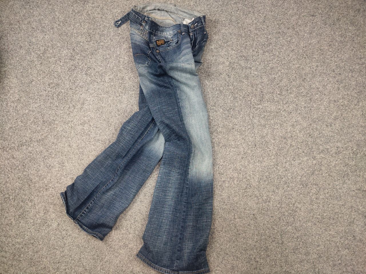 G-Star Vintage G Star Y2K Flared Jeans Low Rise Belt LBG Bootcut Size US 31 - 3 Thumbnail