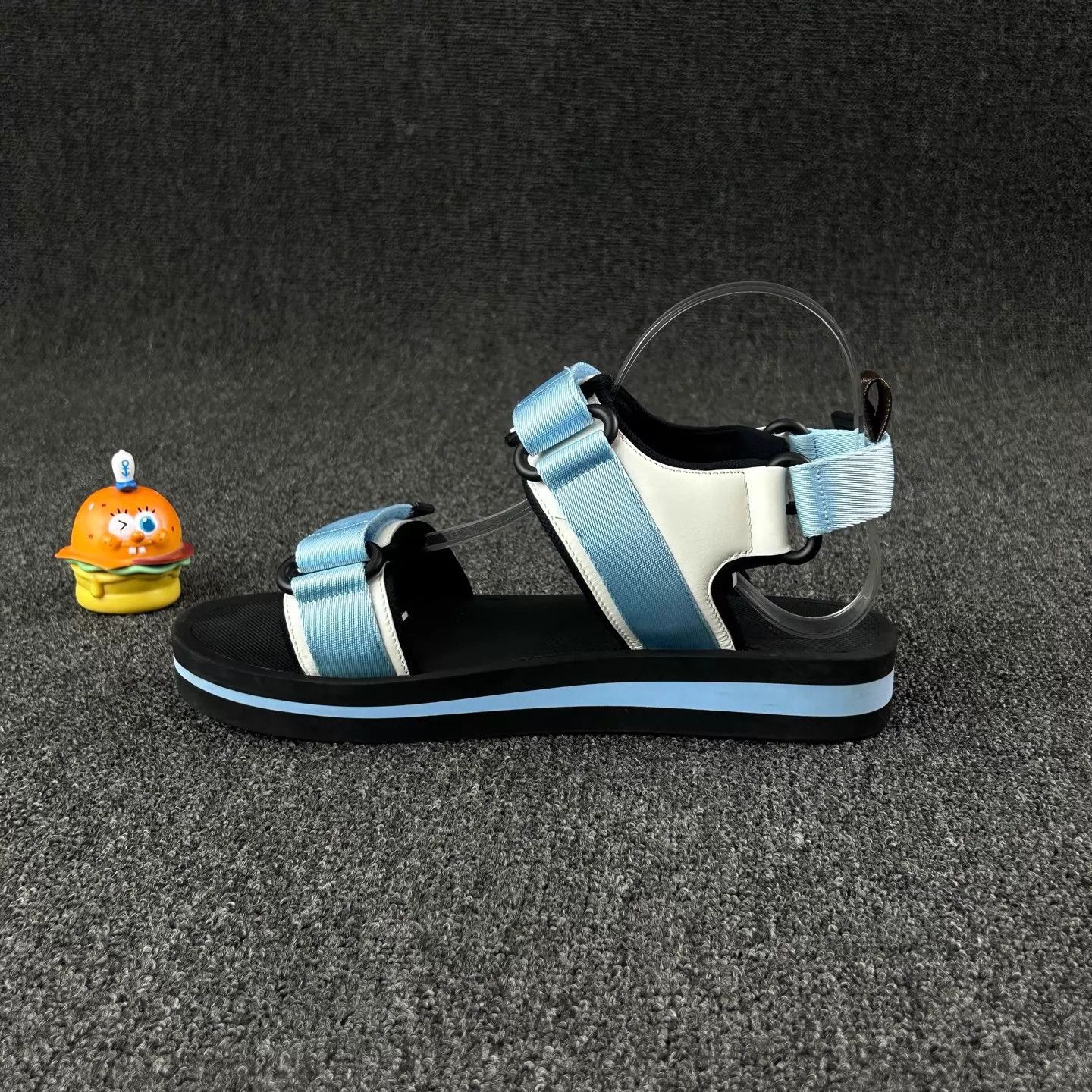 Louis Vuitton Louis Vuitton Velcro Logo Blue Sandals 39 Size US 8.5 / IT 38.5 - 3 Thumbnail