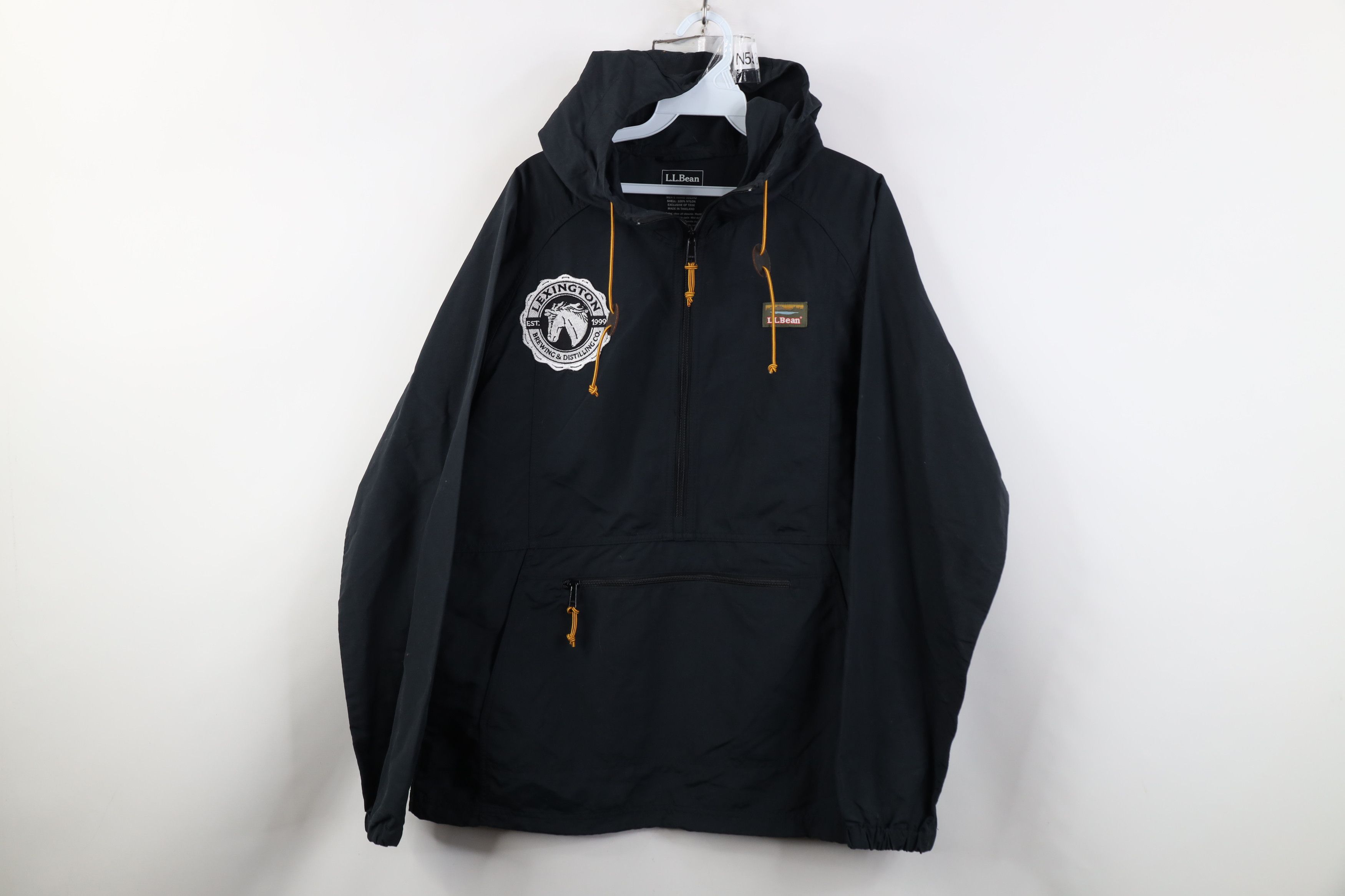 L.L. Bean LL Bean Brewing Distilling Co Hooded Anorak Jacket Black Size US M / EU 48-50 / 2 - 1 Thumbnail