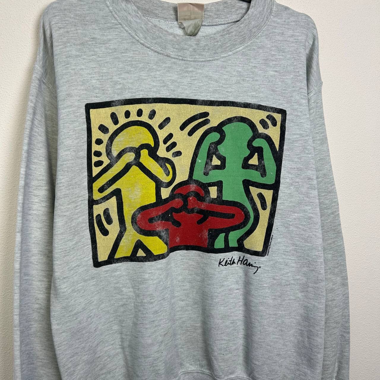 Keith Haring Vintage Kaith Haring Designer 90s rare streetwear sweatshirt Size US L / EU 52-54 / 3 - 2 Thumbnail