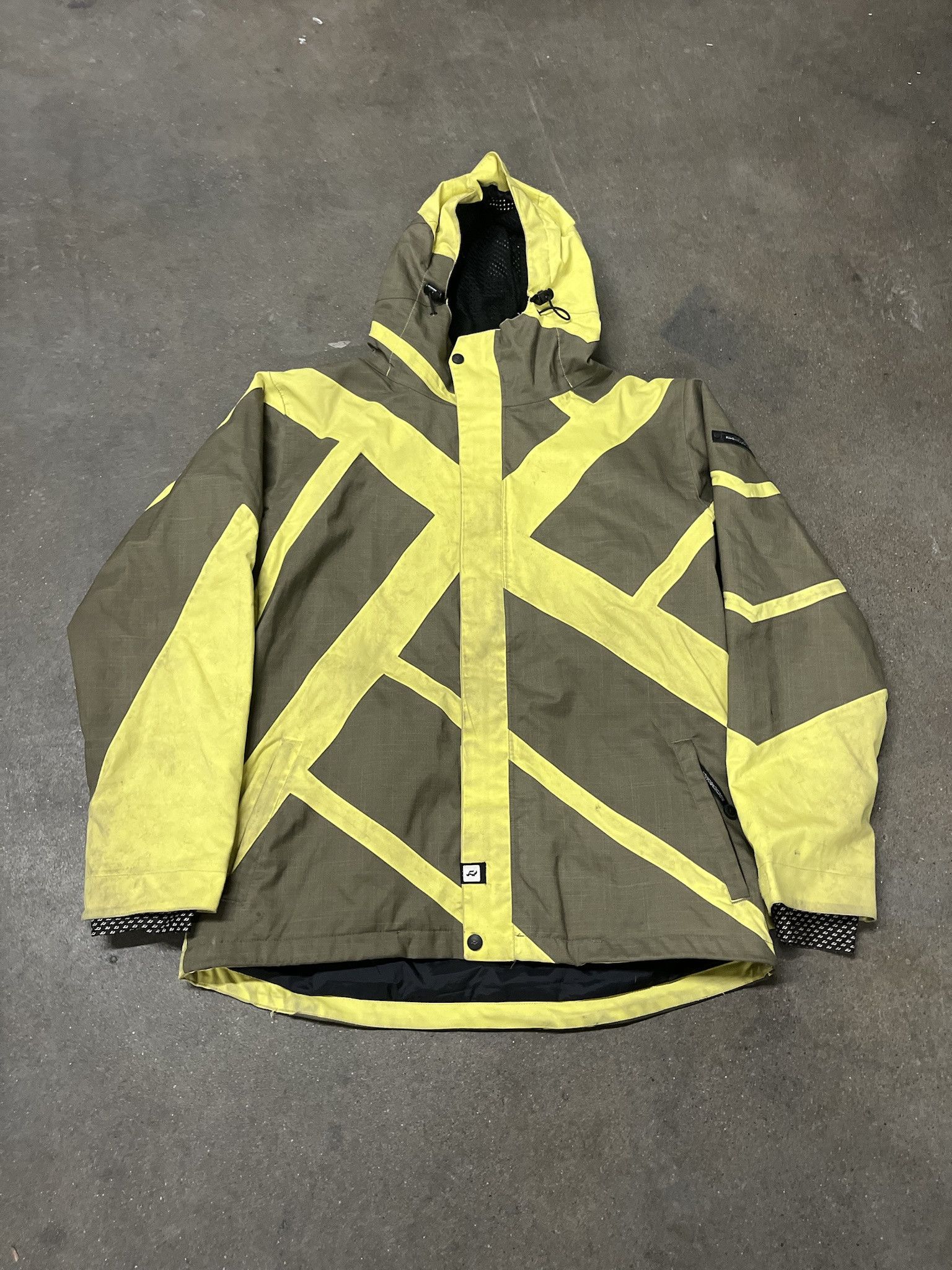 Burton × Vintage Vintage 2000s Ride Snowboards Olive Neon Ski Jacket Size Large Size US L / EU 52-54 / 3 - 1 Thumbnail