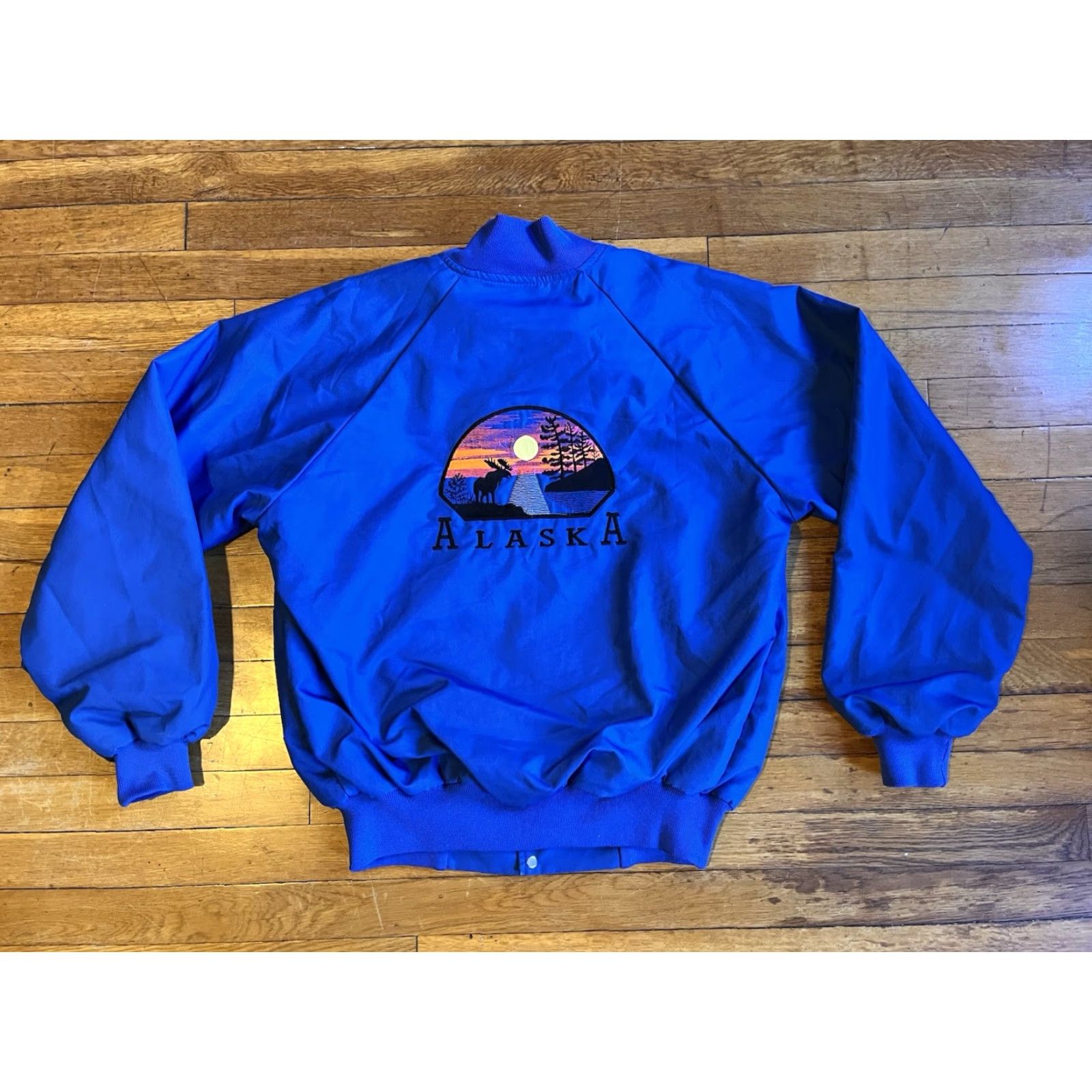 Vintage VINTAGE Hartwell Alaska Sunset Jacket Men’s Large Blue Made In USA 80s Size US L / EU 52-54 / 3 - 2 Thumbnail