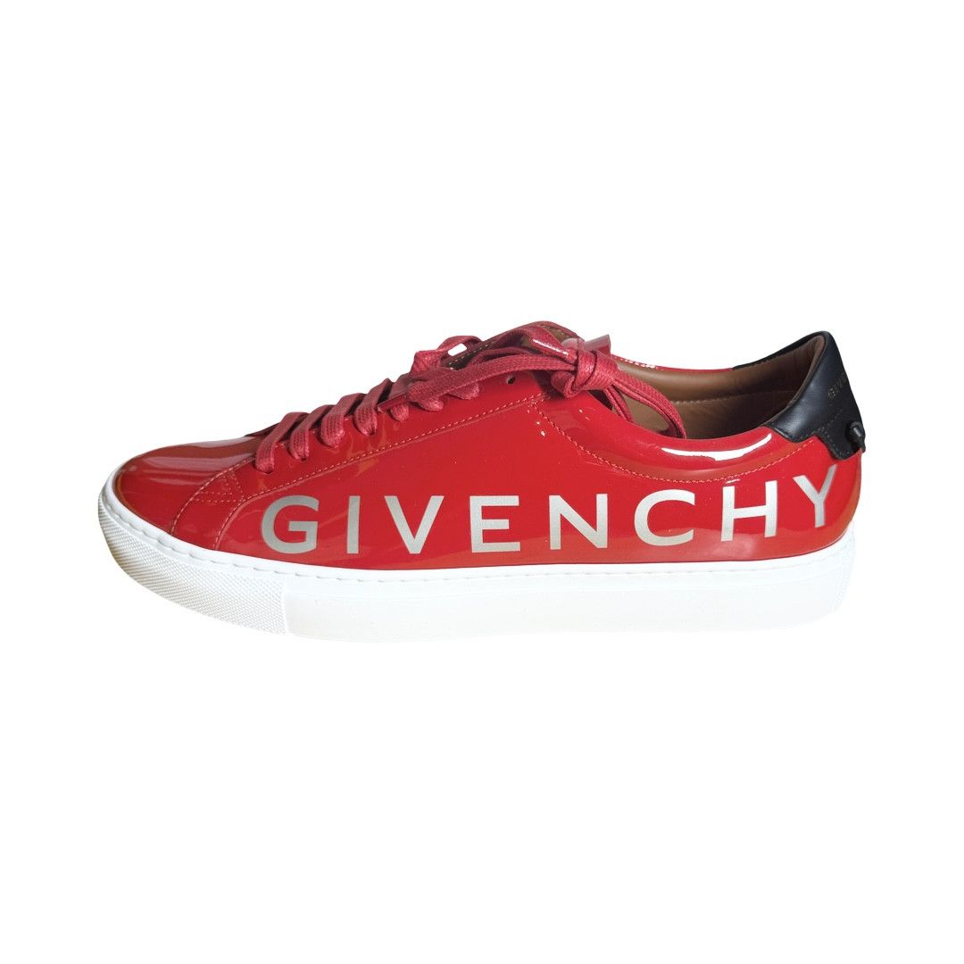 Givenchy Givenchy Men's Red Patent Urban Knots Sneakers Size US 9 / EU 42 - 1 Thumbnail