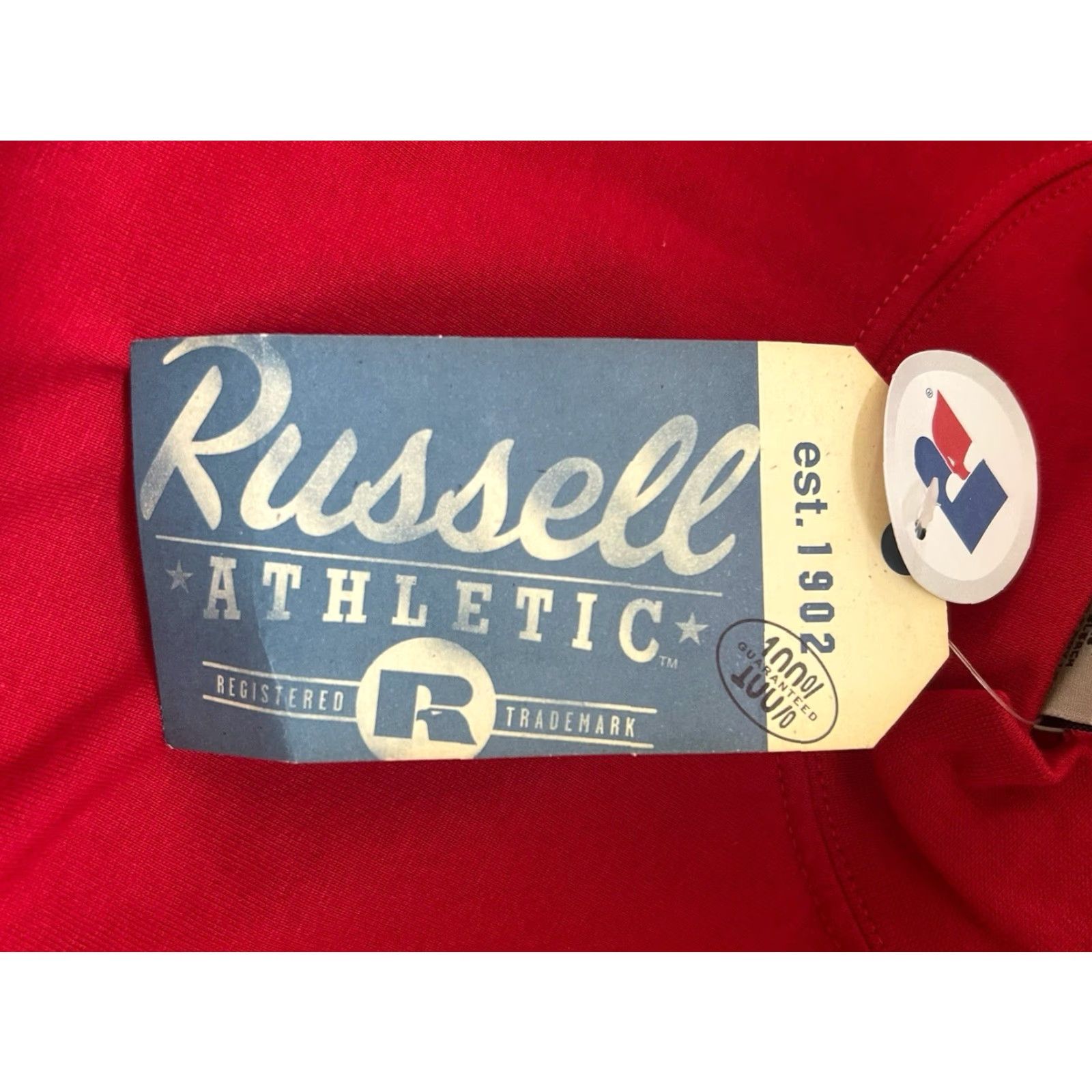 Russell Athletic VINTAGE Russell Athletic Pro Cotton Mock Neck Shirt Mens XXL NOS NWT 90s Red Long Sleeve 32" 29.5" 28" Sleeves Womens? No gender. Size US XXL / EU 58 / 5 - 2 Thumbnail