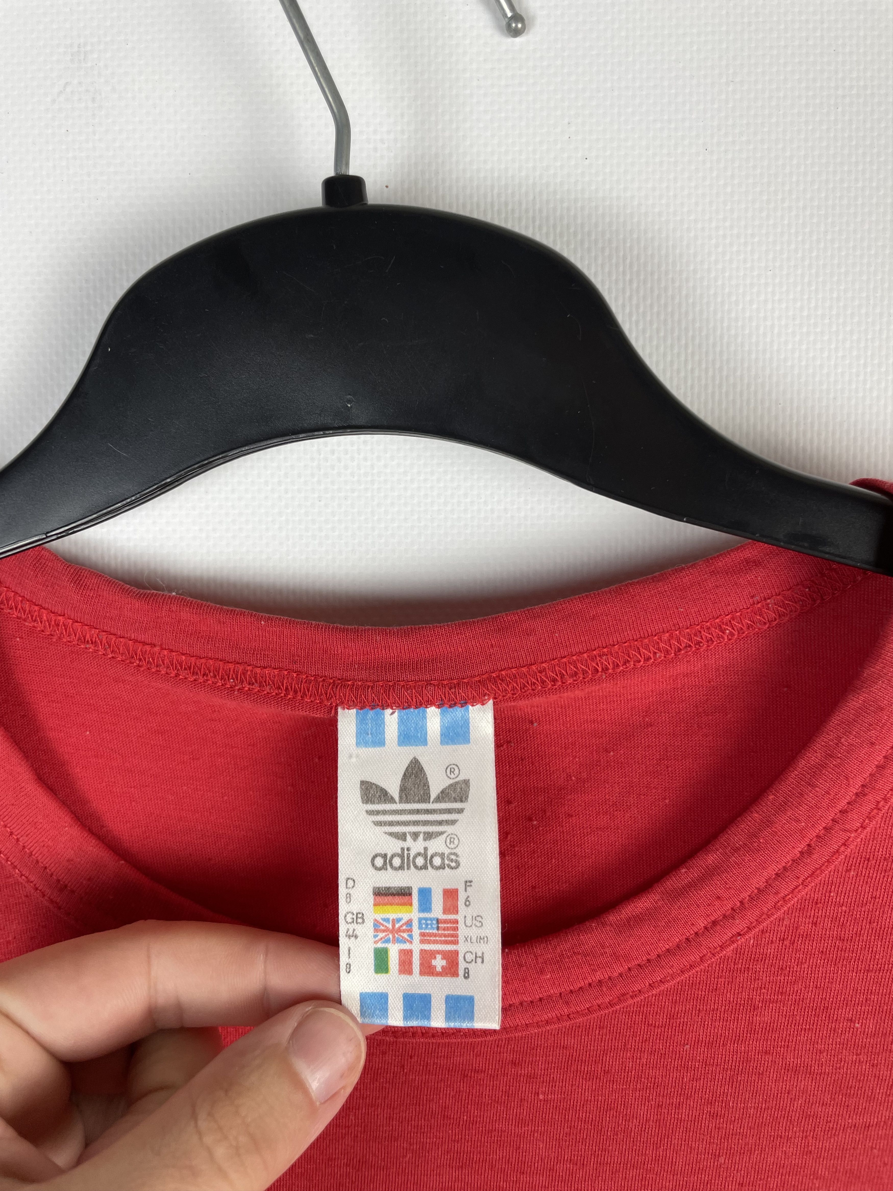 Adidas × Vintage Vintage 90s Adidas Tee Stripes Streetwear Hype Size US XL / EU 56 / 4 - 5 Thumbnail