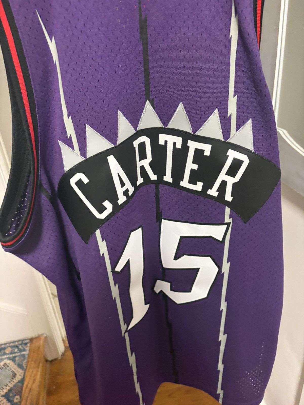 Mitchell & Ness Mitchell & Ness Vince Carter Raptors Purple Dinosaur L Size US L / EU 52-54 / 3 - 4 Thumbnail