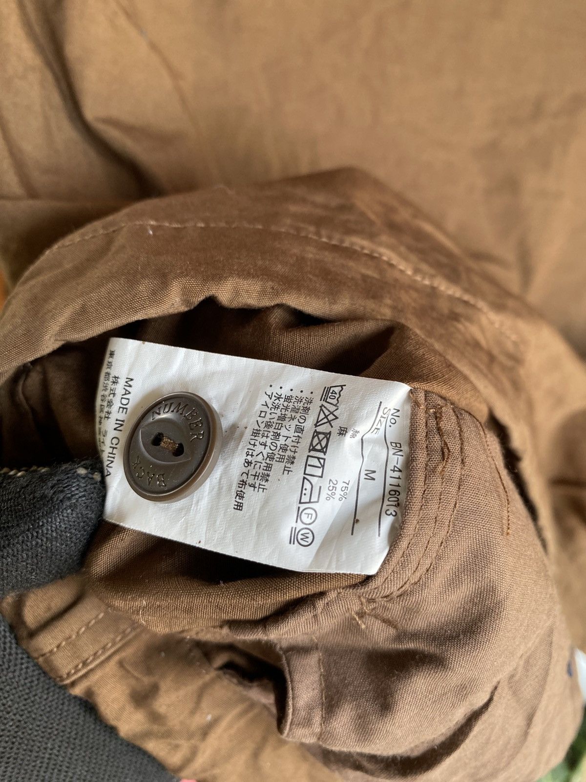 Japanese Brand Back Number Re-Vintage Hooded Military Brown Casual Archive Size US M / EU 48-50 / 2 - 11 Thumbnail