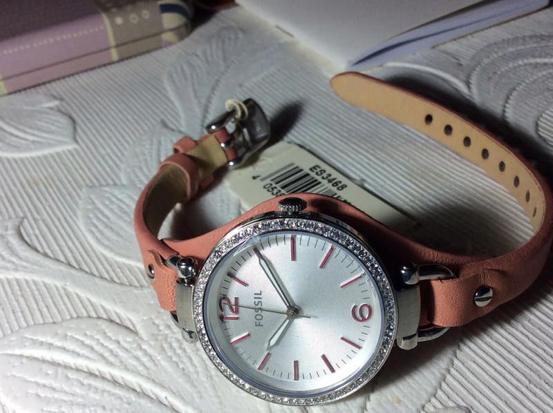 Fossil Fossil Women's Leather Quartz Watch with Gold Dial Size ONE SIZE - 8 Thumbnail