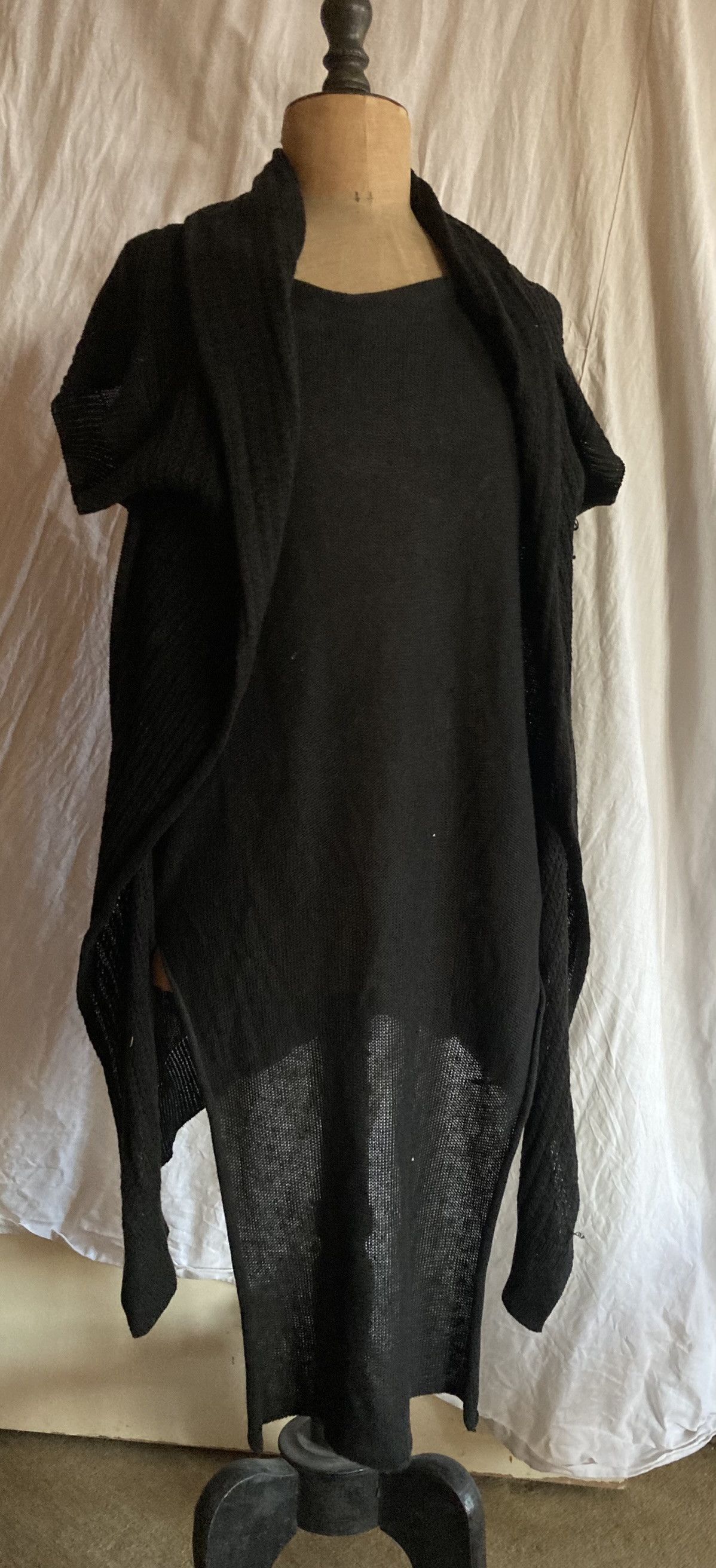 Y's Y's Yohji Yamamoto SS2004 Black Mixed Knit Cardigan Size3 Size M / US 6-8 / IT 42-44 - 6 Thumbnail