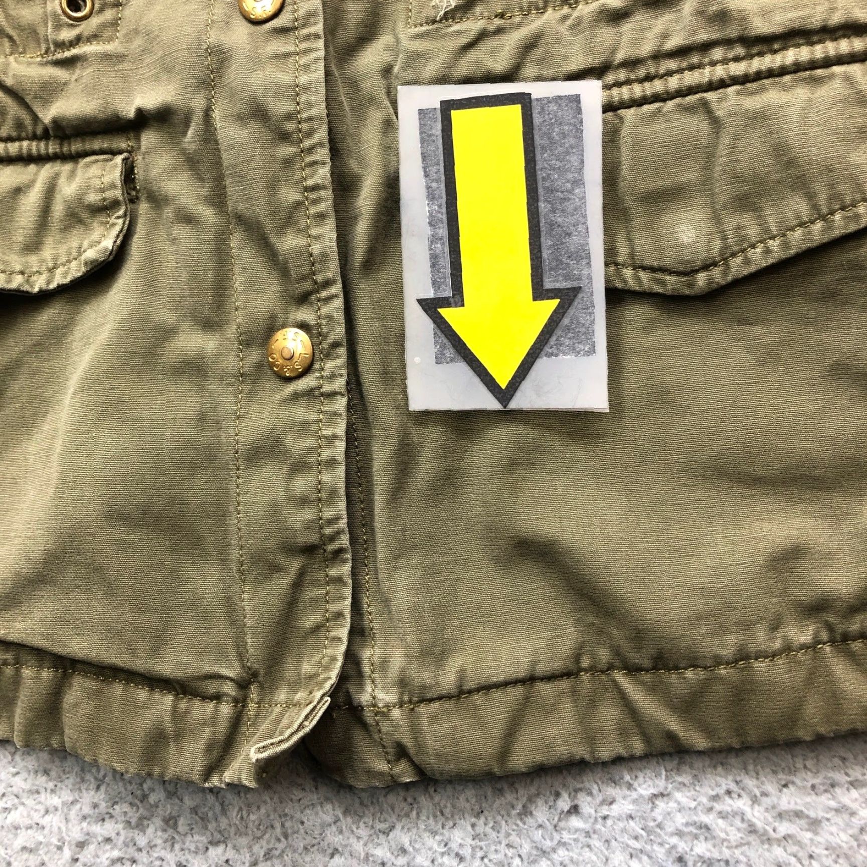 Levi's VINTAGE Levis Military Field Jacket Womens XS Long Sleeve Pocket Green Size XS / US 0-2 / IT 36-38 - 4 Thumbnail