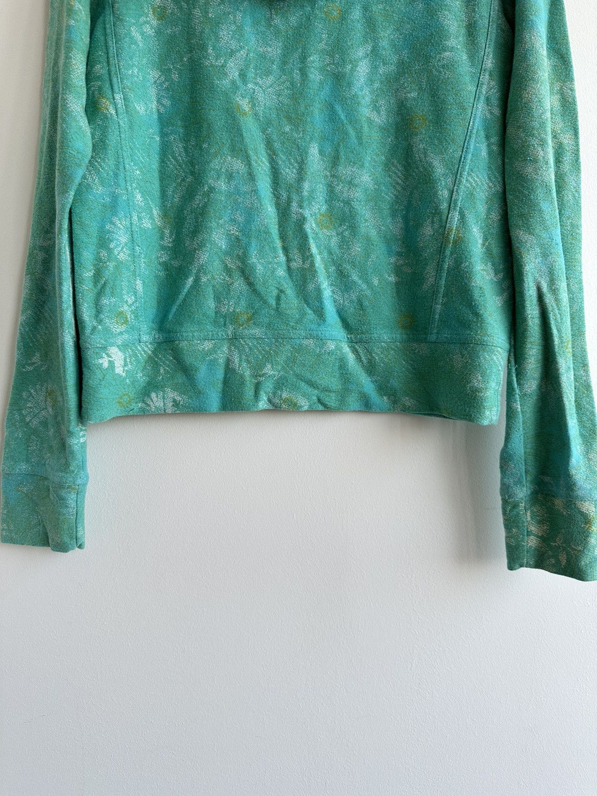 Custo Barcelona Custo Barcelona Zip Hoodie Sweatshirt Green Floral Size S Size S / US 4 / IT 40 - 10 Thumbnail