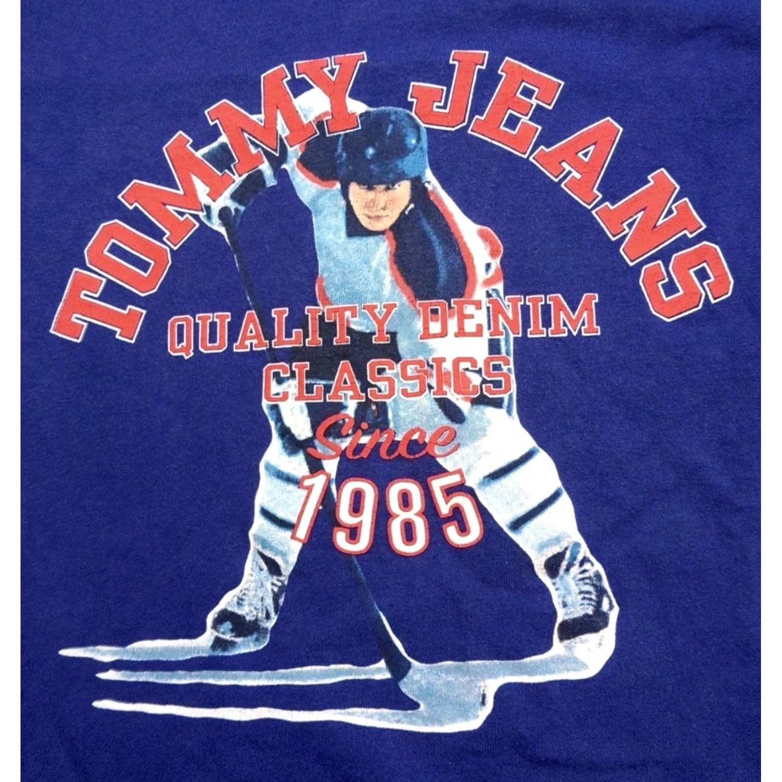 Tommy Hilfiger Tommy Hilfiger Jeans Shirt Mens Large Long Sleeve Tee Hockey Graphic Y2K Vintage Size US L / EU 52-54 / 3 - 5 Thumbnail