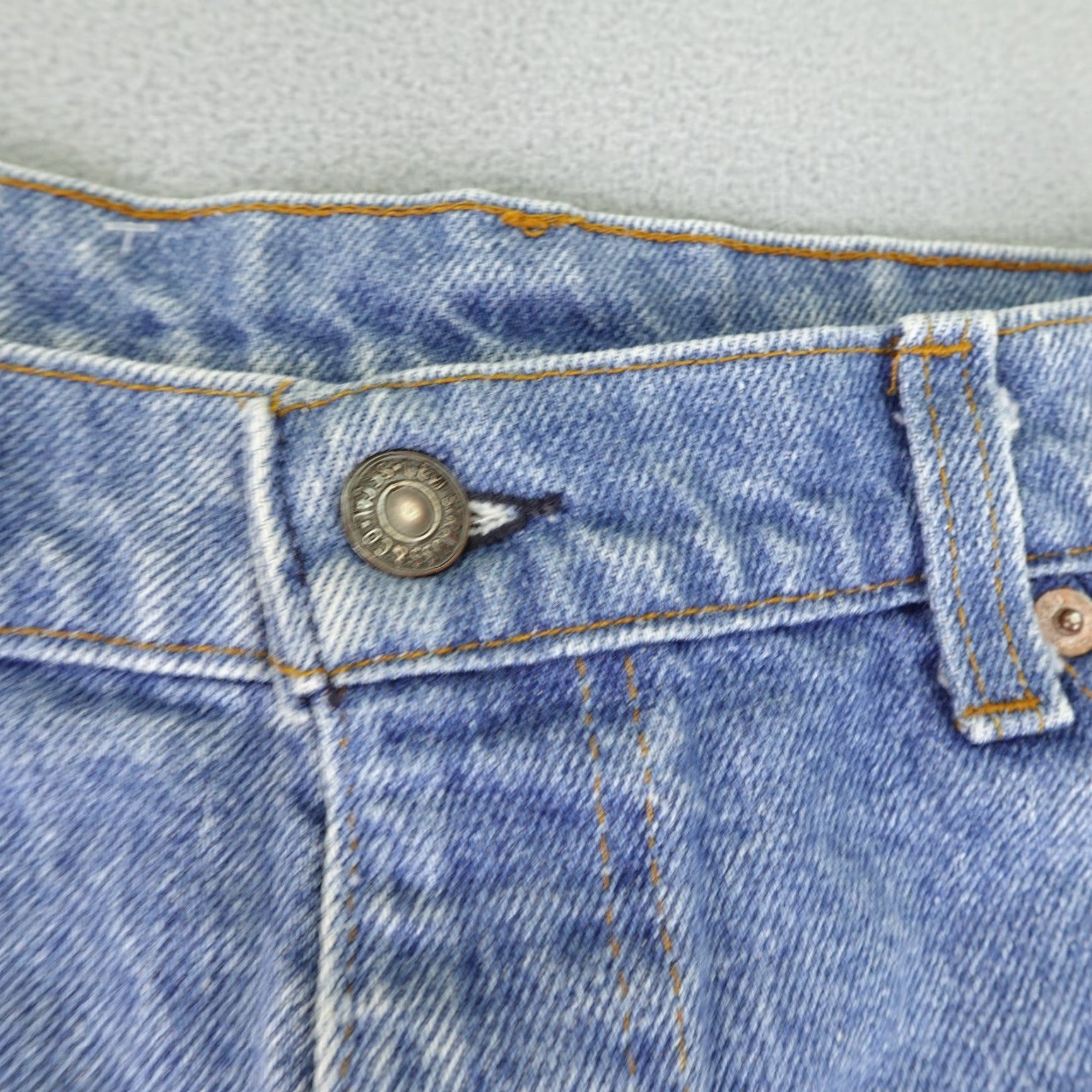 Levi's VINTAGE Levi's Skirt Womens 25 Blue Denim Beaded Rework Hippie Boho Midi Flare Size 42" / US 20 - 4 Thumbnail