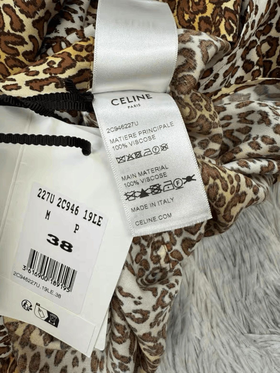 Celine Celine Sz 39 Celine 23SS Leopard Hawaii Shirt-2506 Size US M / EU 48-50 / 2 - 6 Thumbnail