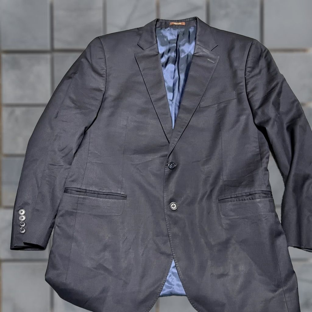 Peter Millar Peter Millar Blazer Coat Men 44 Blue Wool Sport Jacket Regular Size 44 Mens Size 44R - 1 Thumbnail