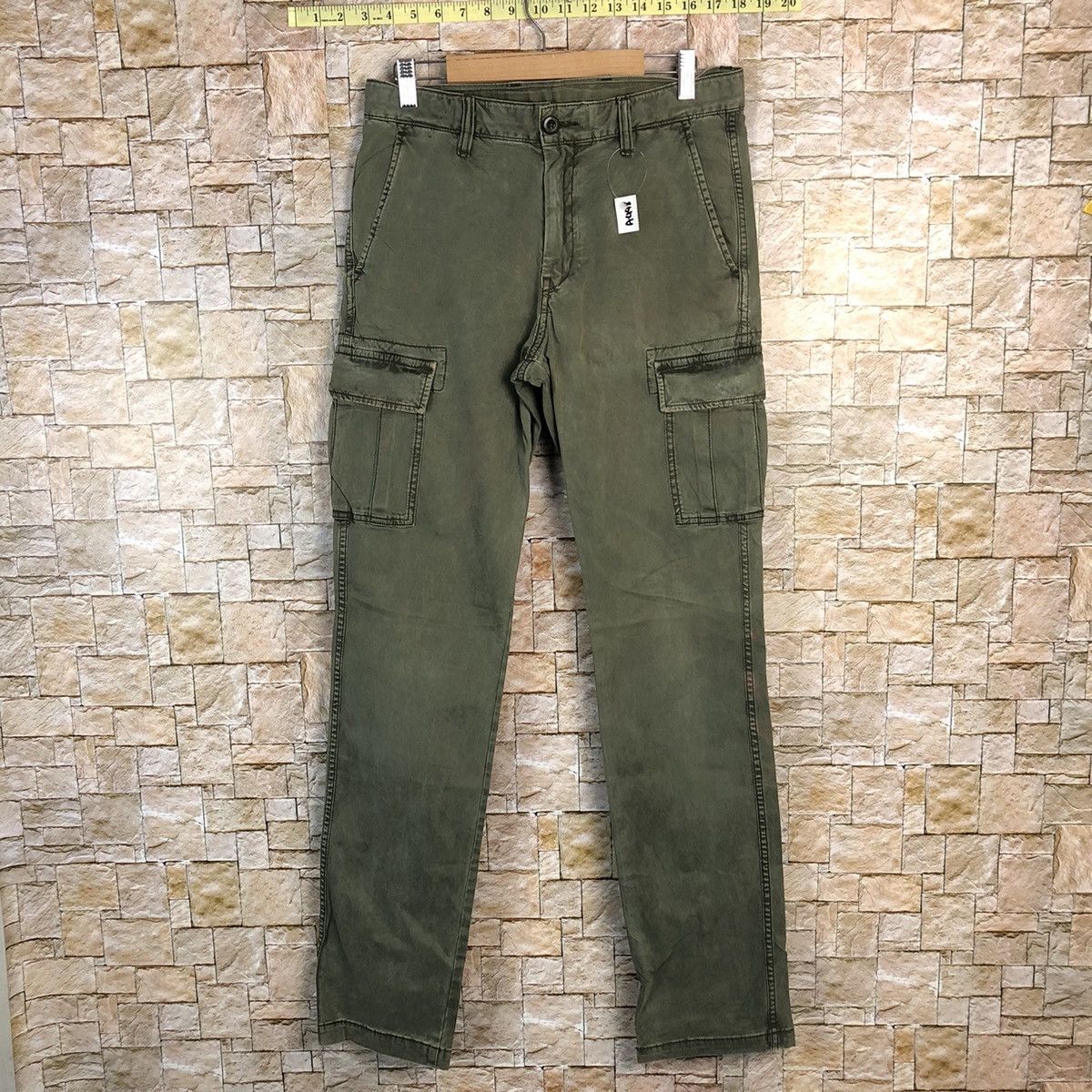 Faded Glory Uniqlo Green Cargo utility japan Multipocket Pants #A448 Size US 29 - 1 Thumbnail