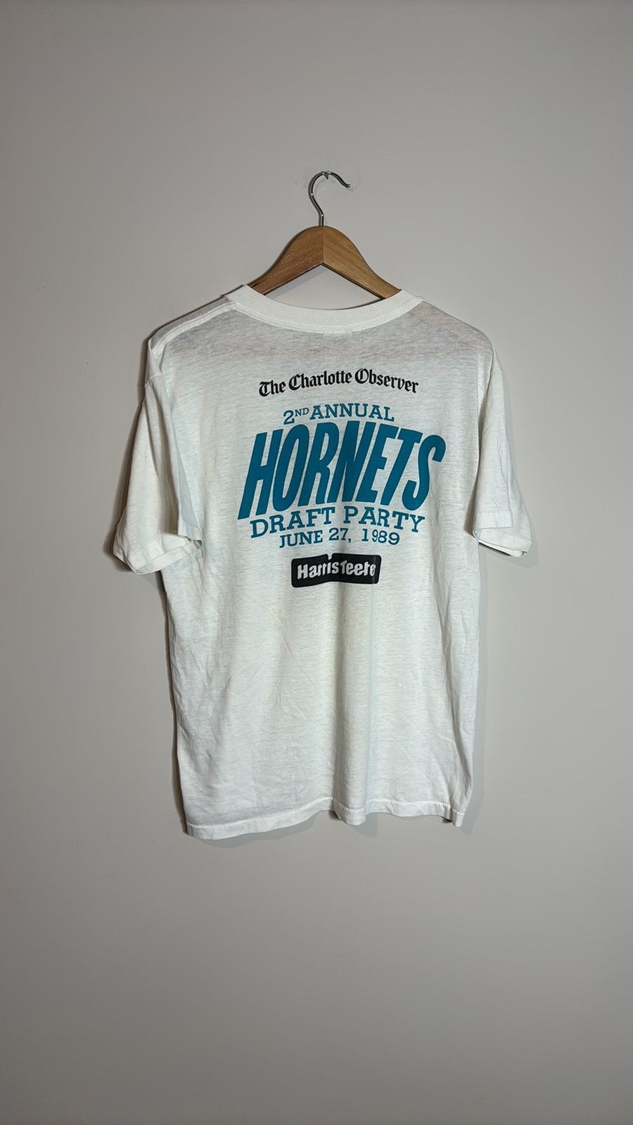NBA Vintage 1989 Charlotte Hornets Superfan Shirt Size US L / EU 52-54 / 3 - 5 Thumbnail
