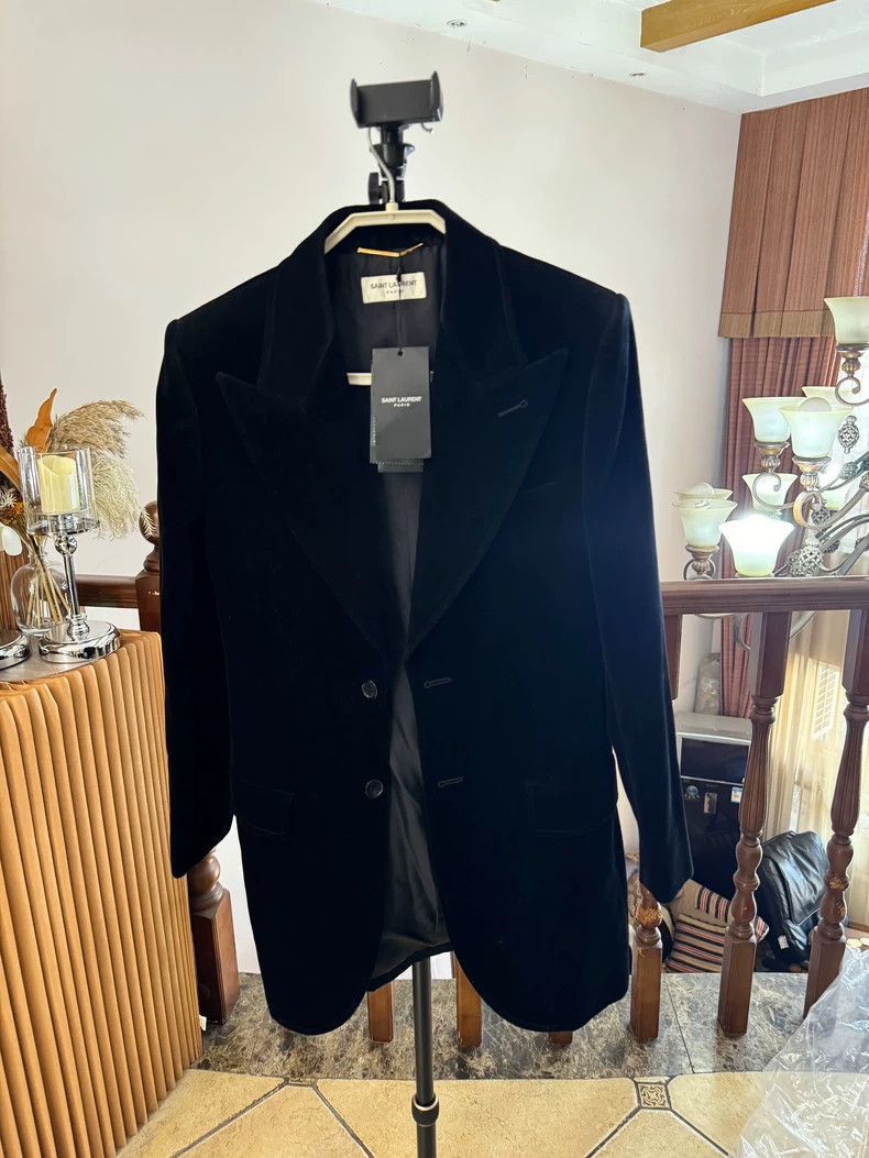 Saint Laurent Paris Saint Laurent Paris Smoking suit velvet jacket-2506 Size US S / EU 44-46 / 1 - 6 Thumbnail