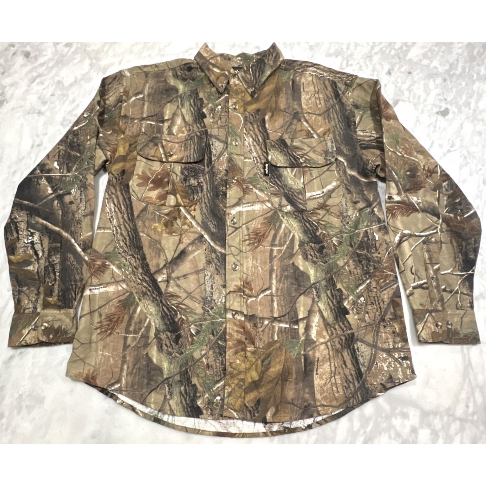 Vintage Remington Camo Button Down Shirt Men L Long Sleeve Real Tree Pockets Cotton Size US L / EU 52-54 / 3 - 2 Thumbnail