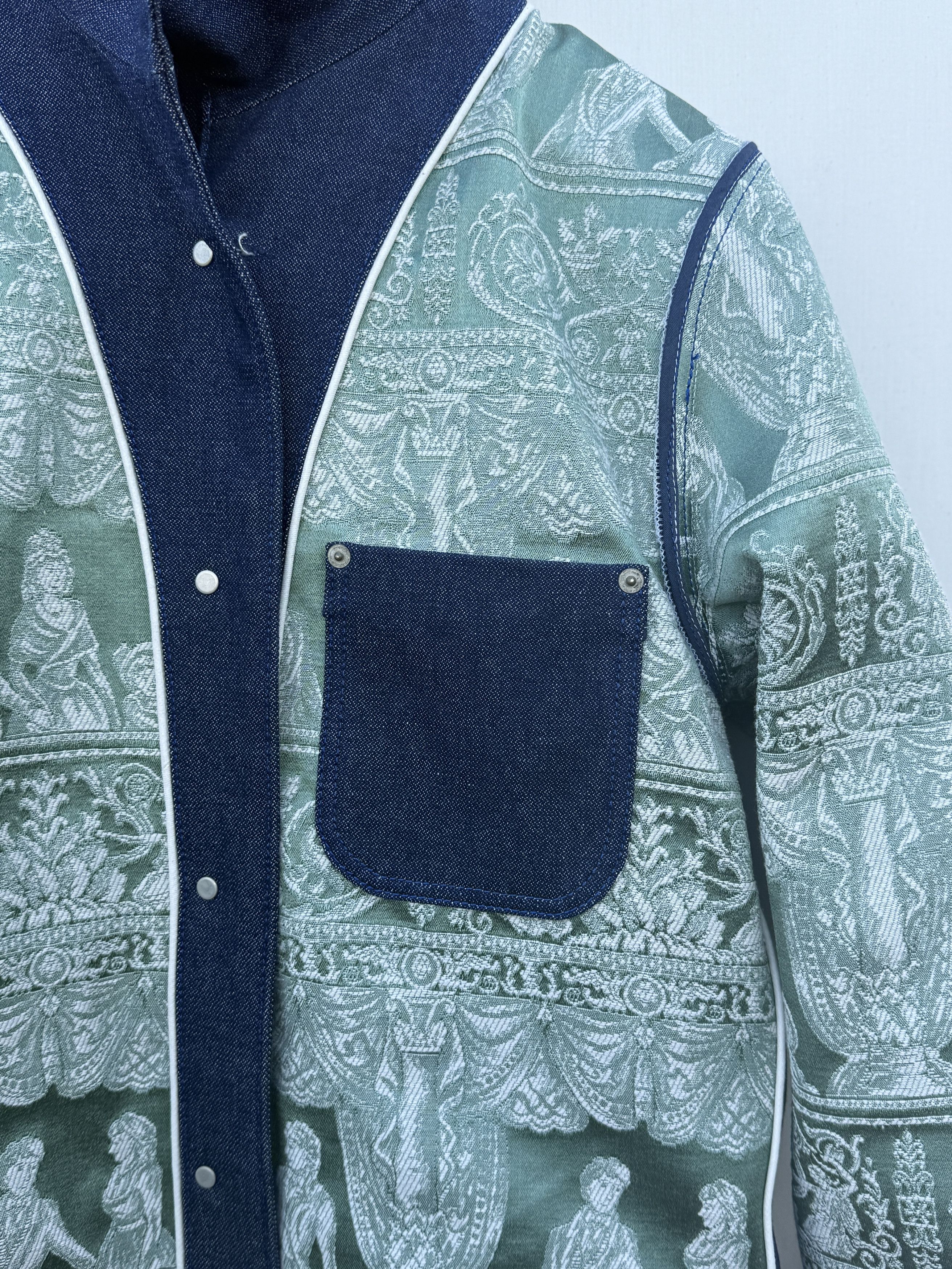 Other Vimeux Broken Weave Denim Chore Jacket With Novelty Lining Size US M / EU 48-50 / 2 - 5 Thumbnail