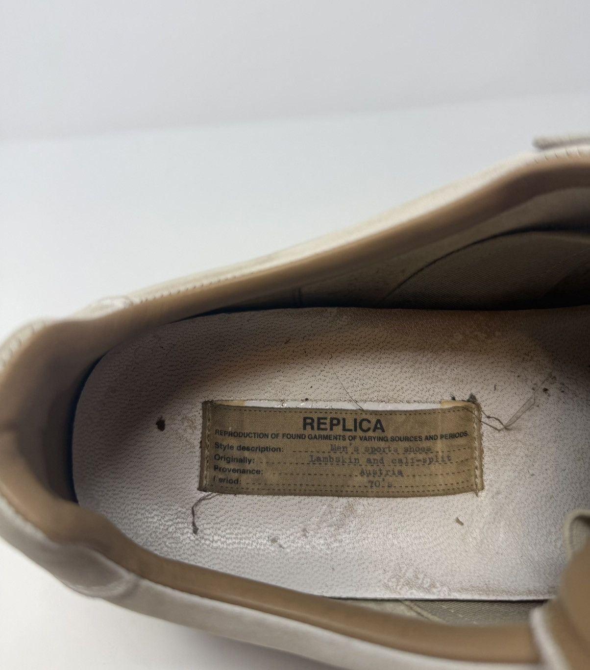 Maison Margiela Maison Margiela Replica GAT Paint Splatter White/Blue Size US 11 / EU 44 - 8 Thumbnail
