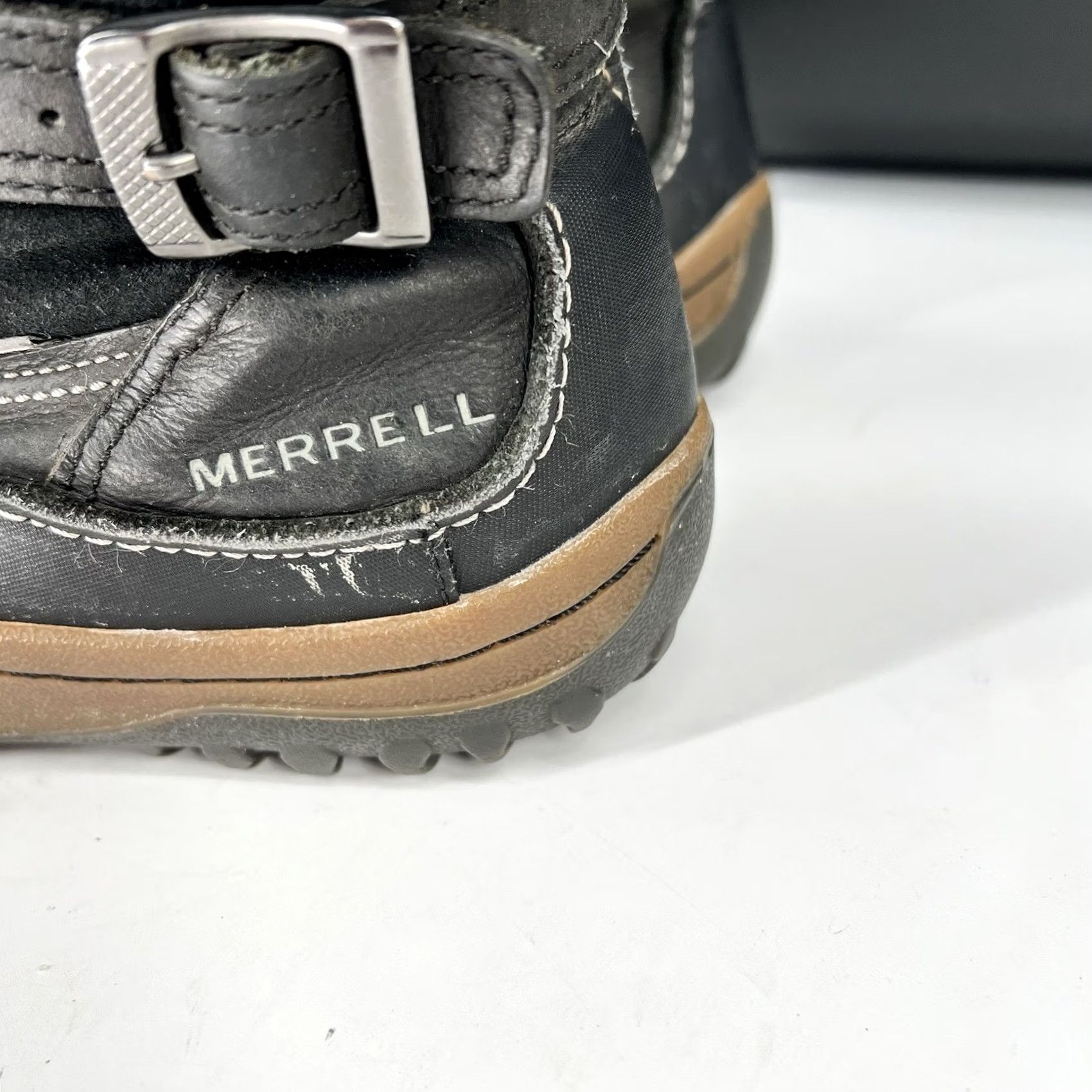 Merrell Merrell Decora Chant J48420 Womens Snow Boot Black Waterproof Shoe Size US 9 / IT 39 - 3 Thumbnail