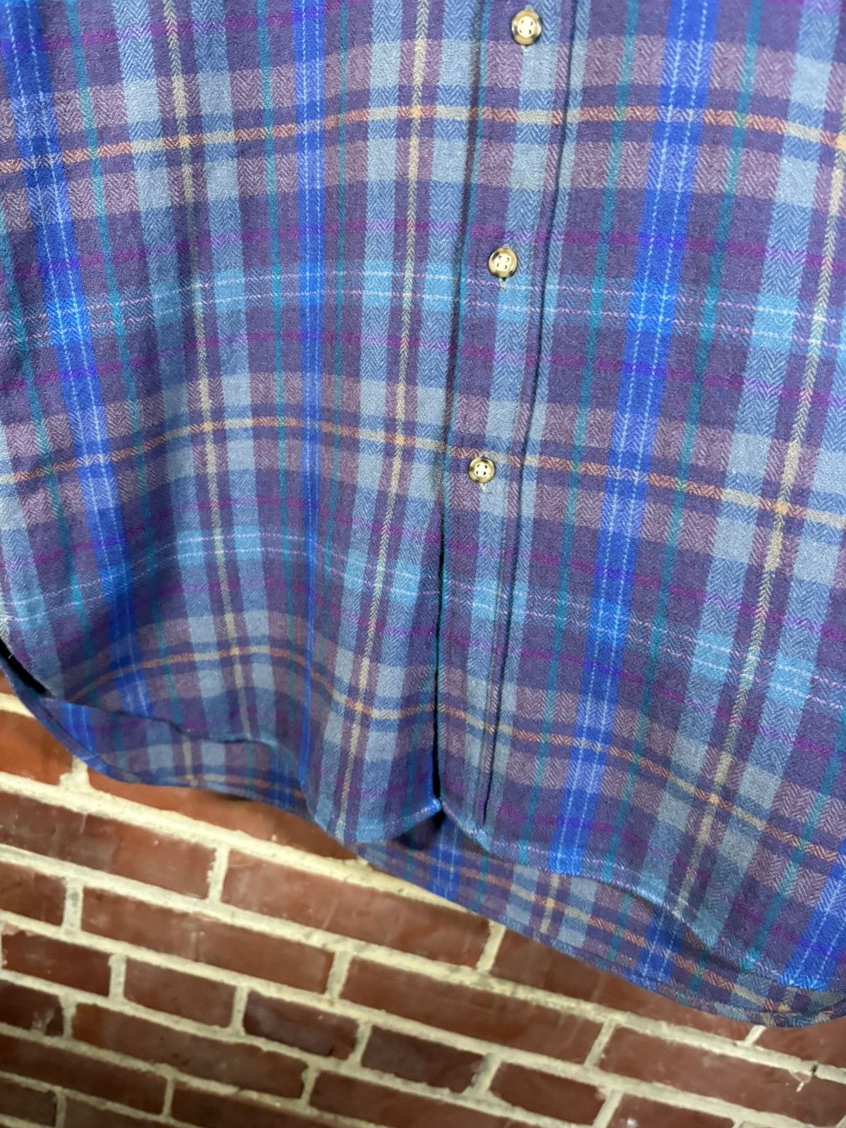 Pendleton Vintage 70s Pendleton Virgin Wool Plaid Flannel Button Up L Size US L / EU 52-54 / 3 - 6 Thumbnail