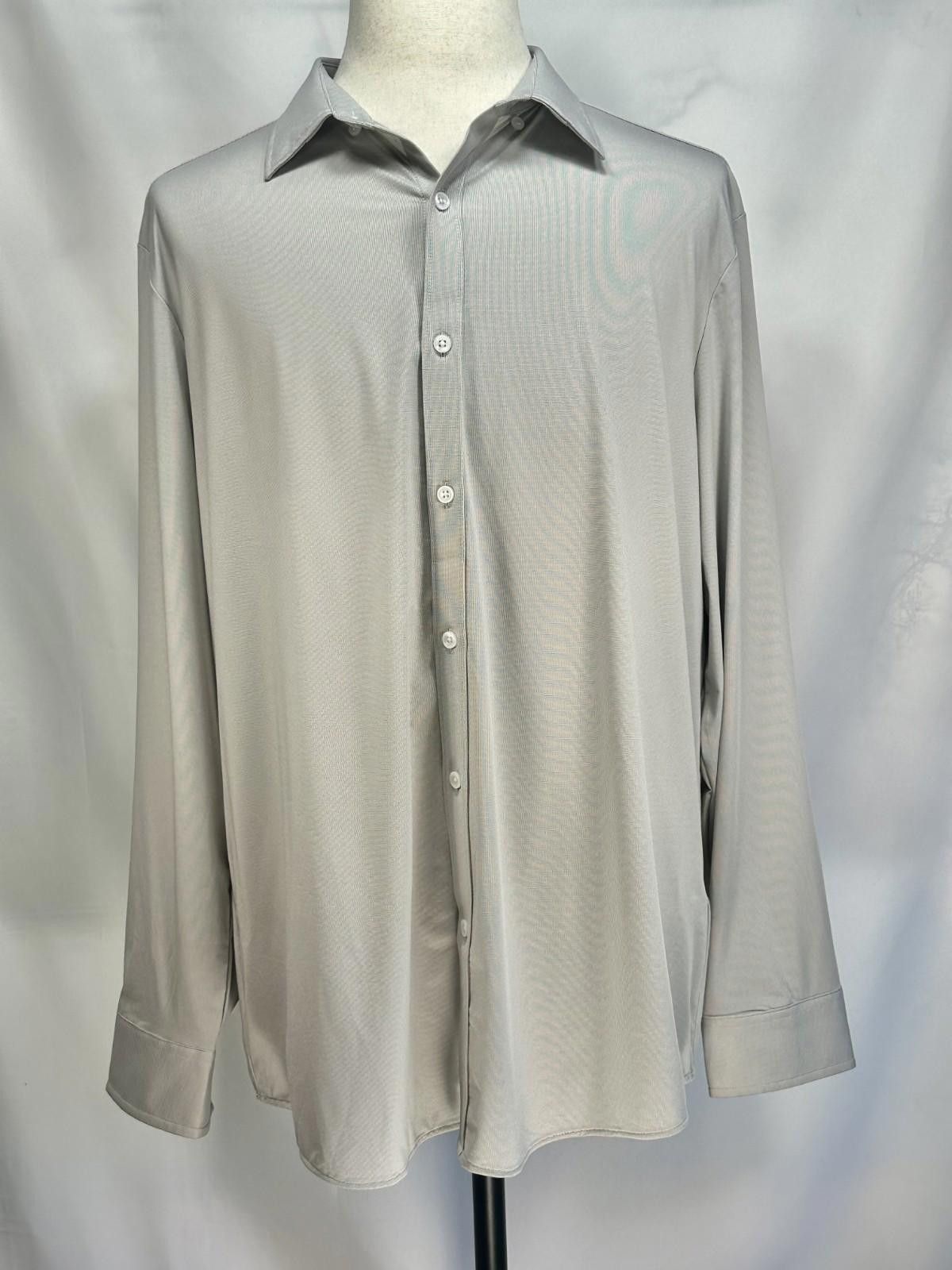Alfani Alfani Alfatech Nylon Spandex Blend Button Down Brown XL Size US XL / EU 56 / 4 - 1 Thumbnail