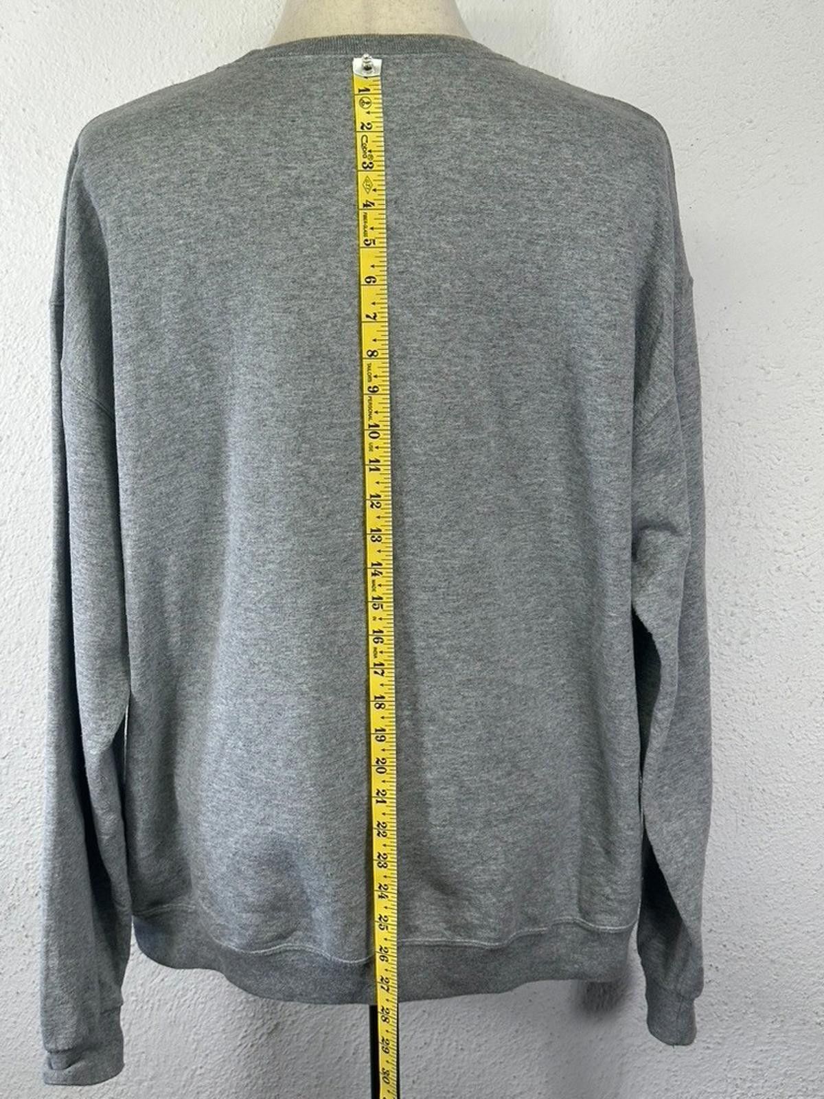 Jerzees NYC Unisex XL Gray Long Sleeve Jerzees Sweatshirt Size US XL / EU 56 / 4 - 9 Thumbnail