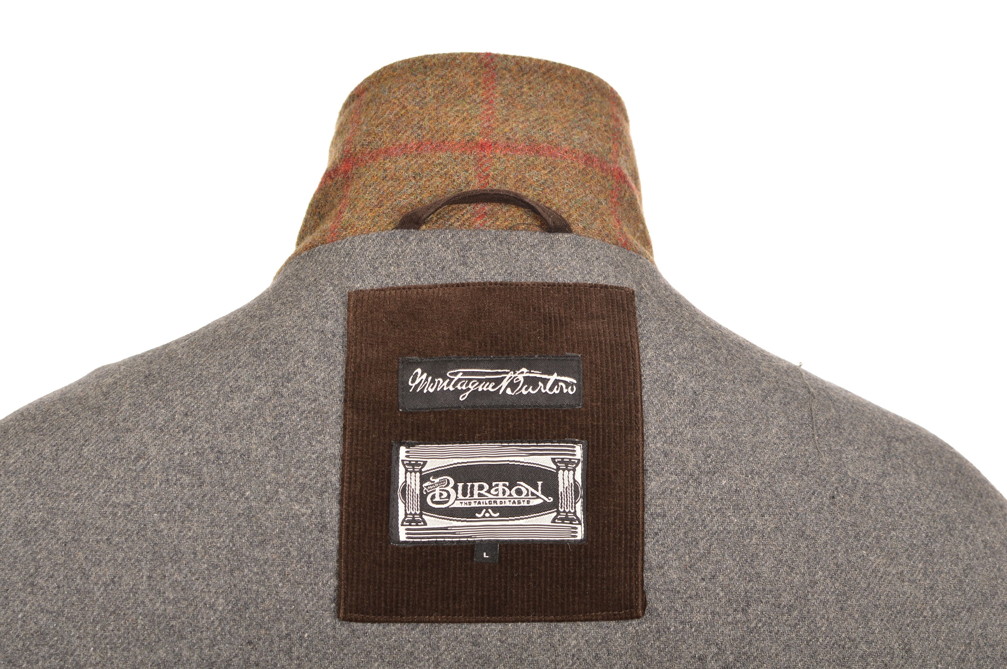 Burton DDP Montague Burton Tweed Check Coat Jacket Size US L / EU 52-54 / 3 - 7 Thumbnail