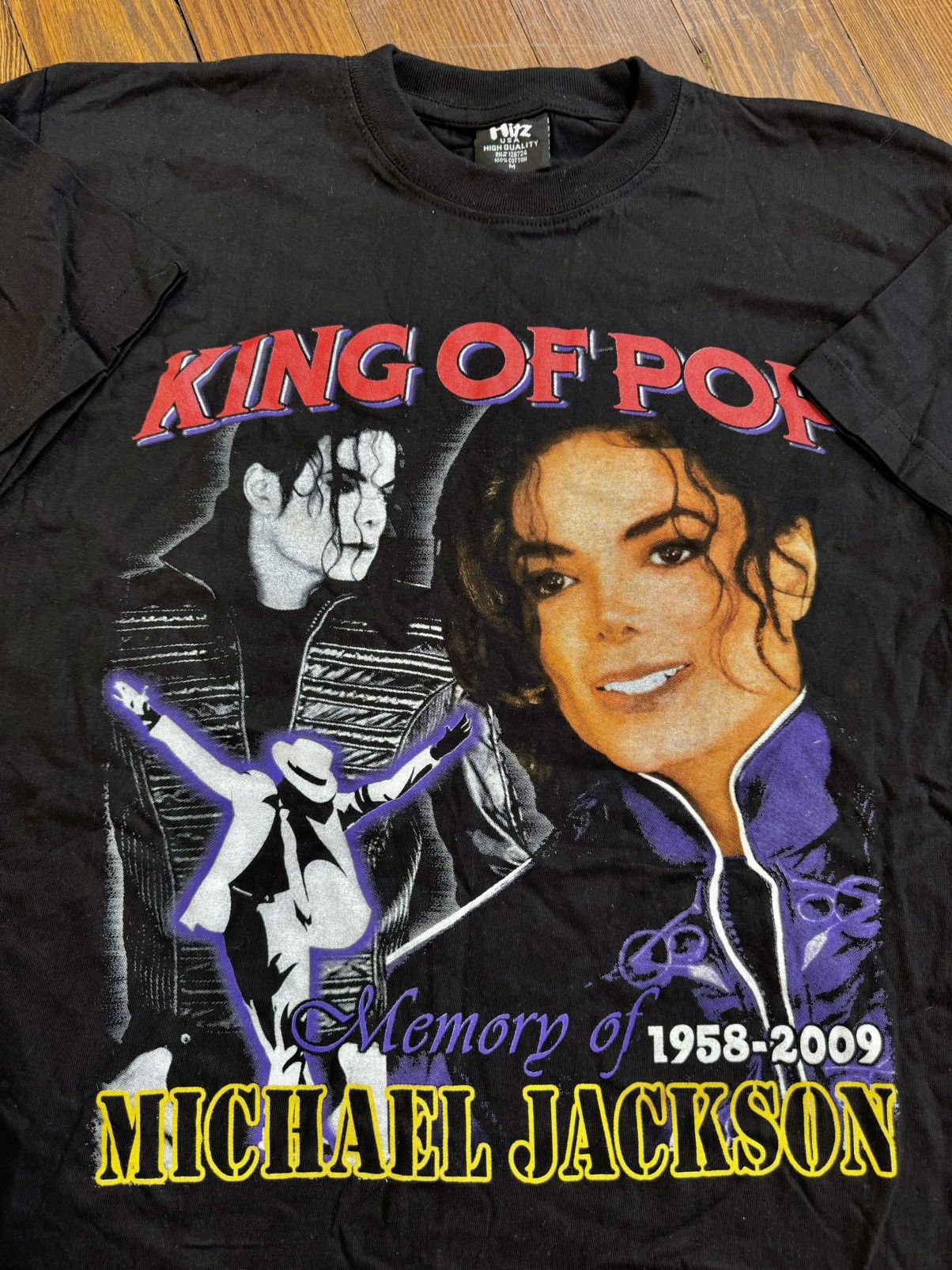 Band Tees × Rap Tees × Vintage 2009 Michael Jackson Vintage Rap T-Shirt Size US M / EU 48-50 / 2 - 2 Thumbnail